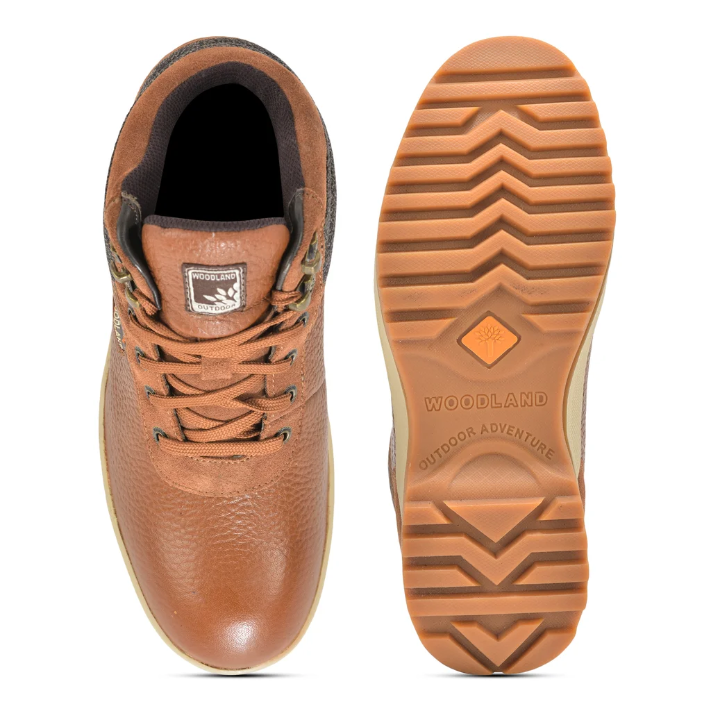 Men Tan Lace-up ankle boots - Thumbnail 7