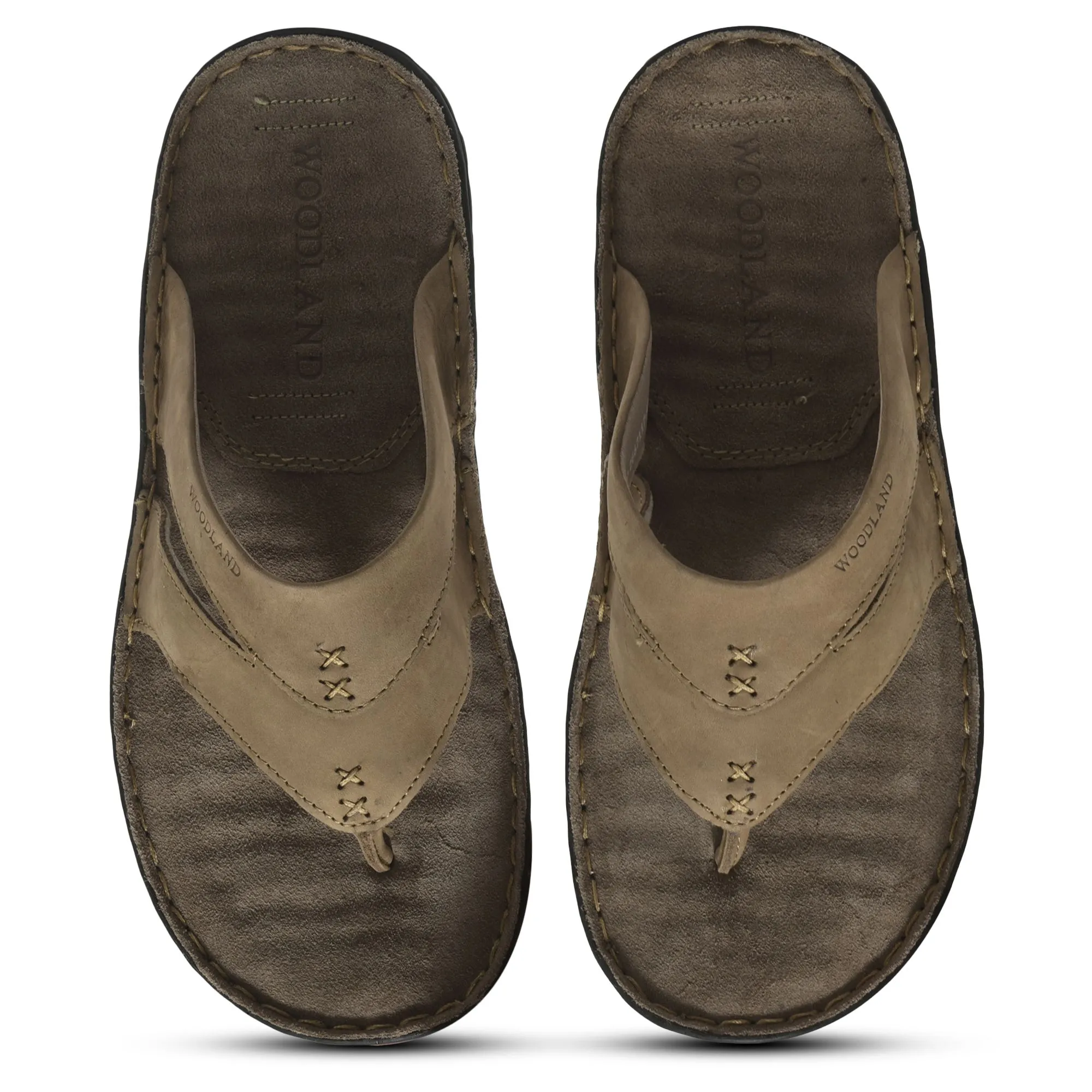 Woodland KHAKI slippers for men - Thumbnail 3
