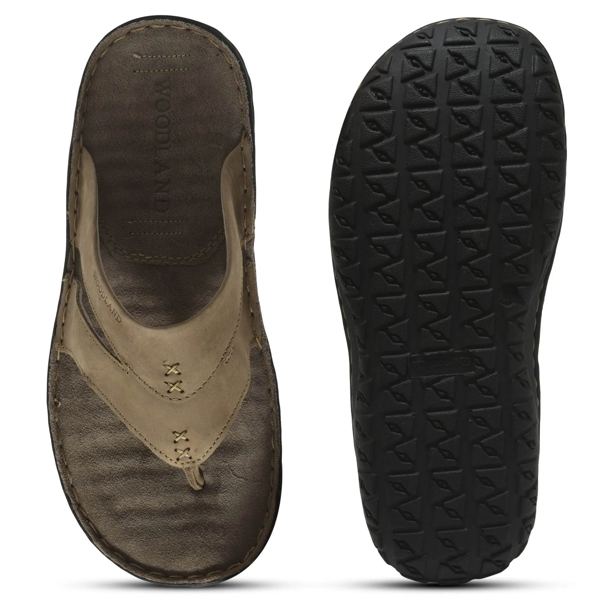 Woodland KHAKI slippers for men - Thumbnail 7