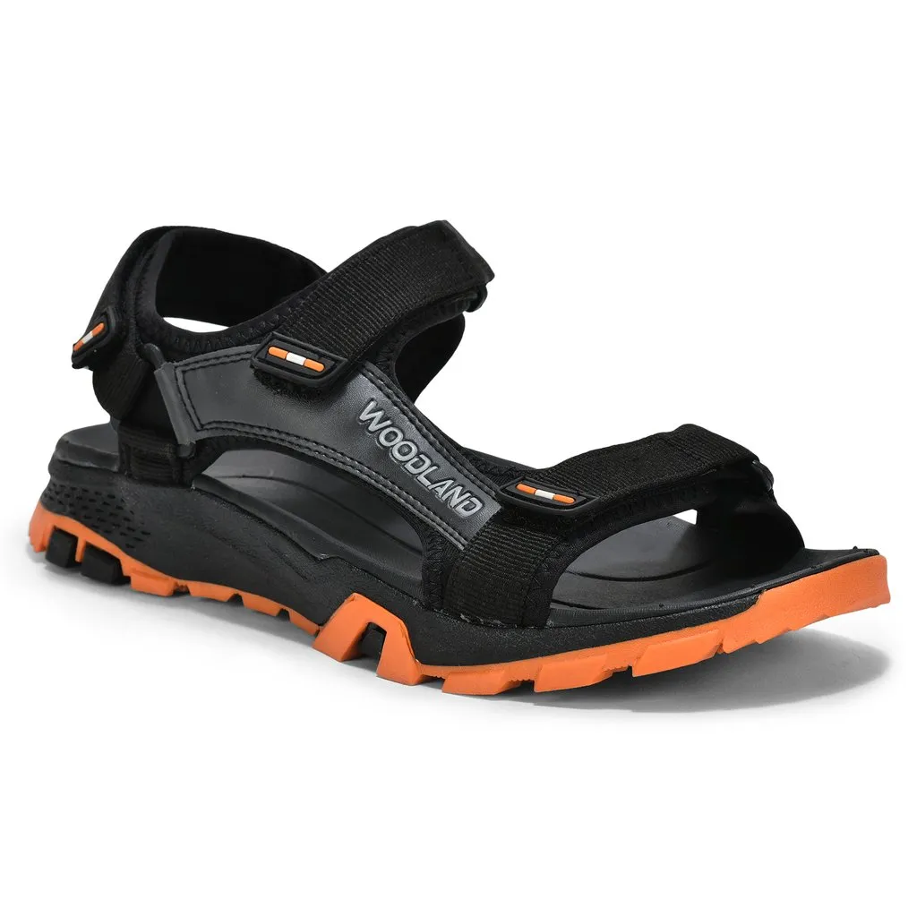 Black Sports Sandal for Men - Thumbnail 8