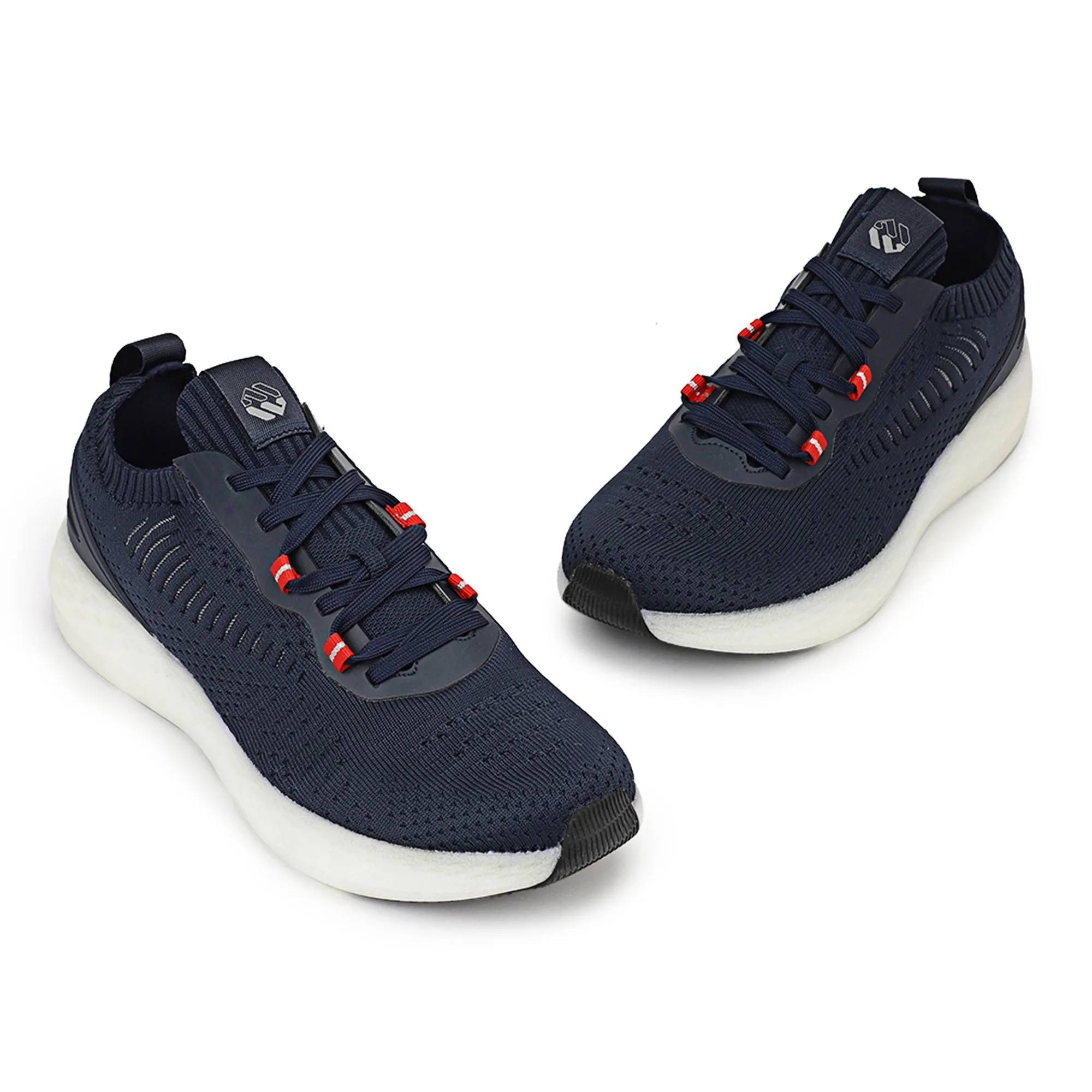 Blue Fabric Luxury Sports Shoes - Thumbnail 2