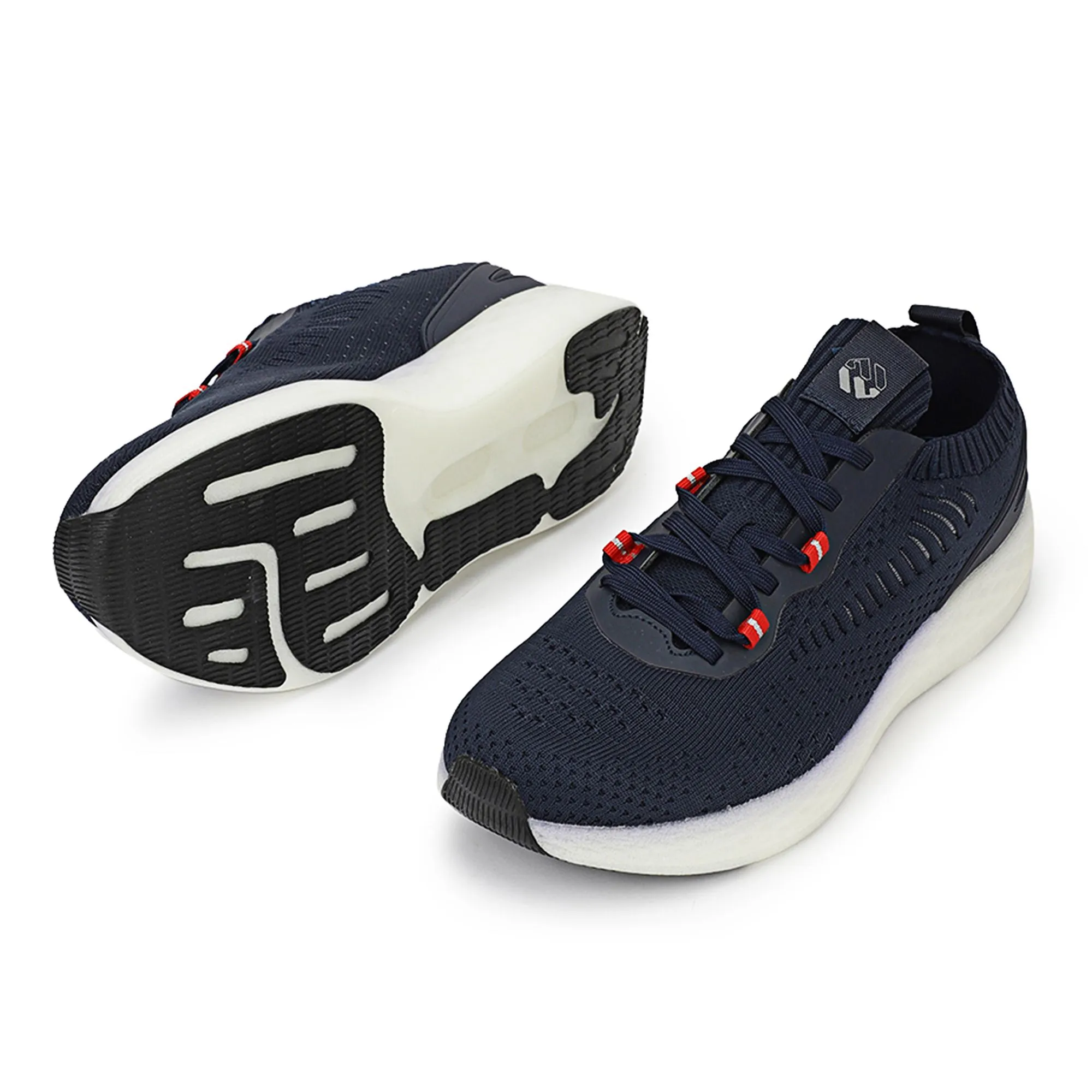Blue Fabric Luxury Sports Shoes - Thumbnail 4