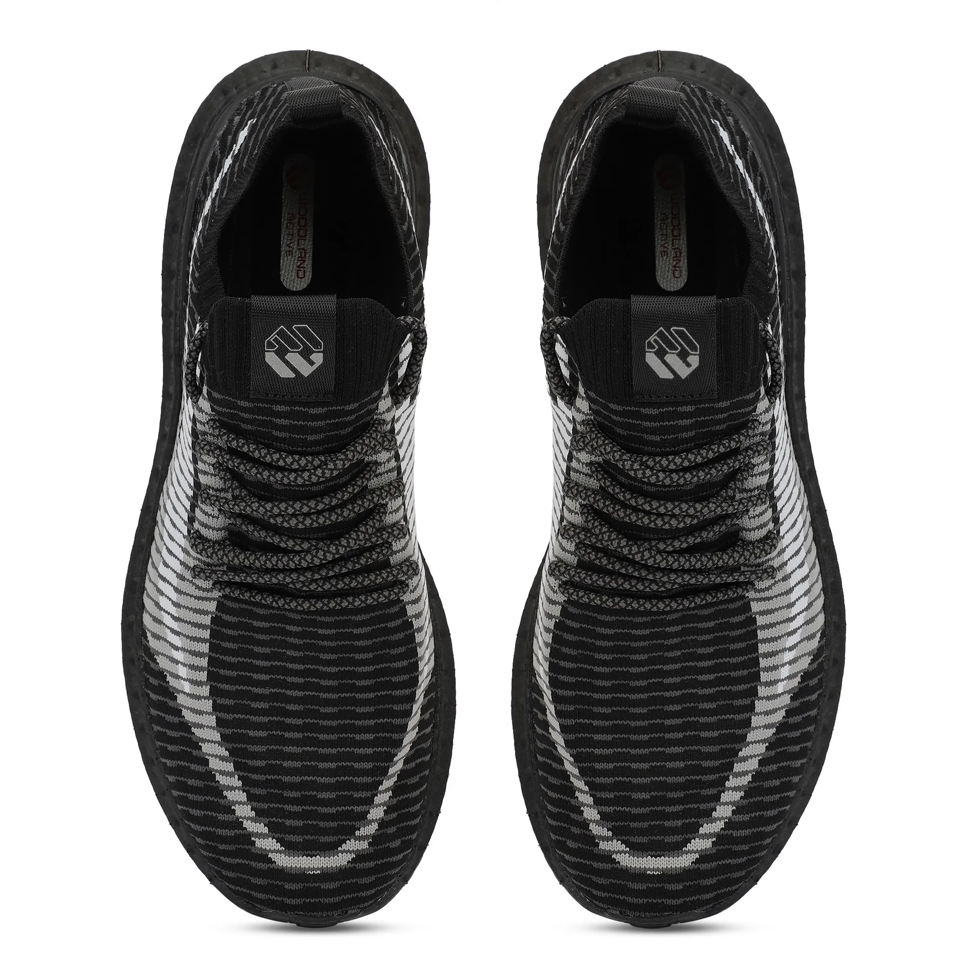 Black Fabric Luxury Sports Shoes - Thumbnail 3
