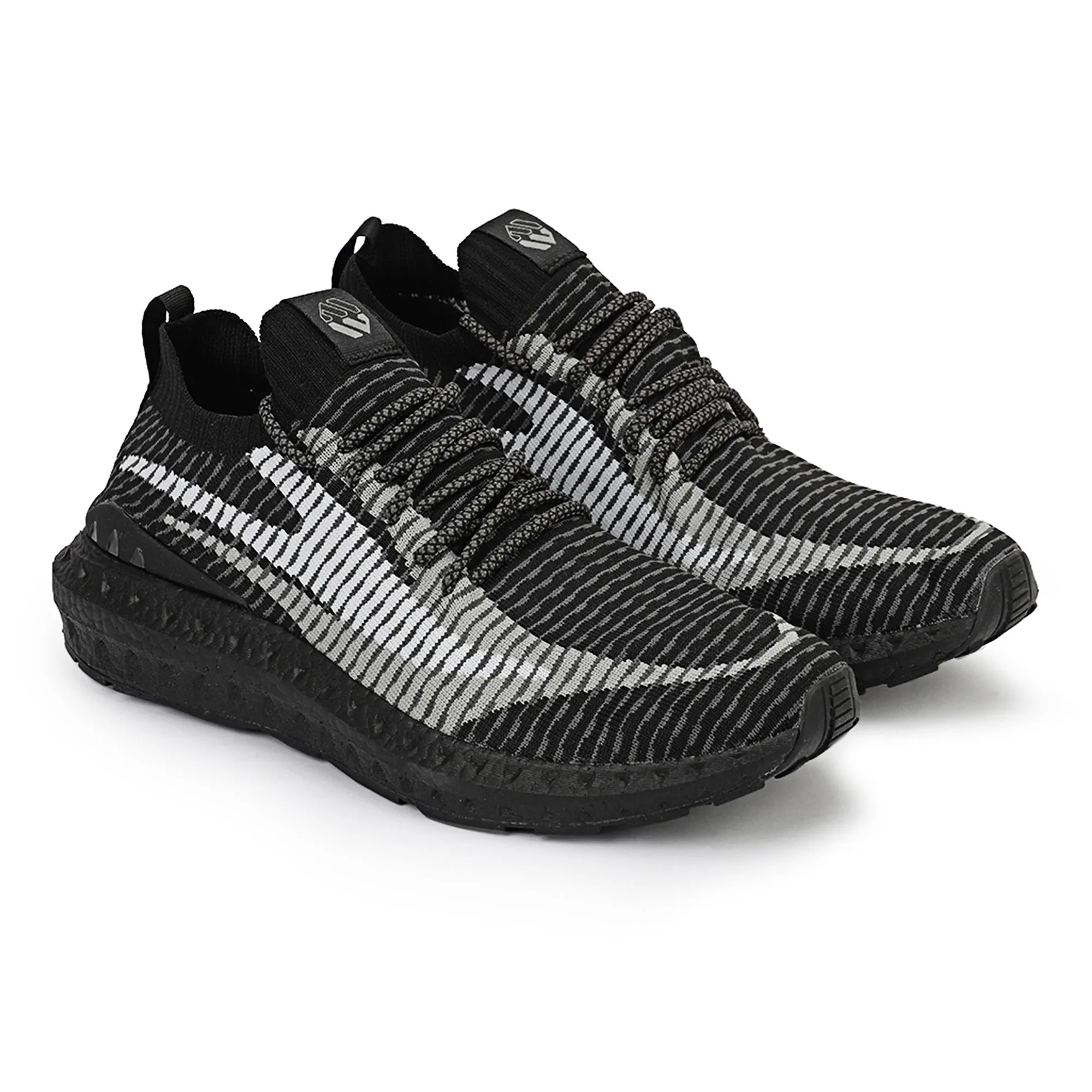 Black Fabric Luxury Sports Shoes - Thumbnail 6
