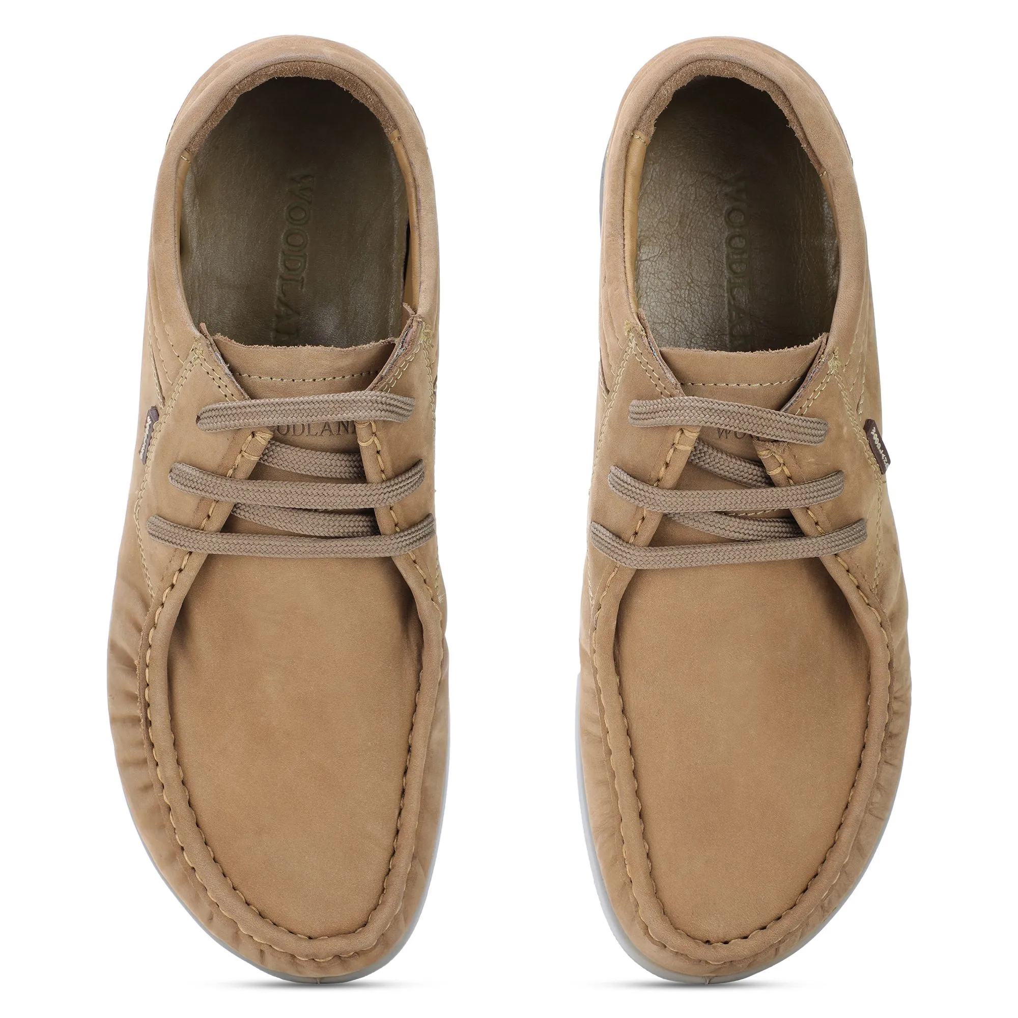 Khaki casual shoes for men - Thumbnail 3