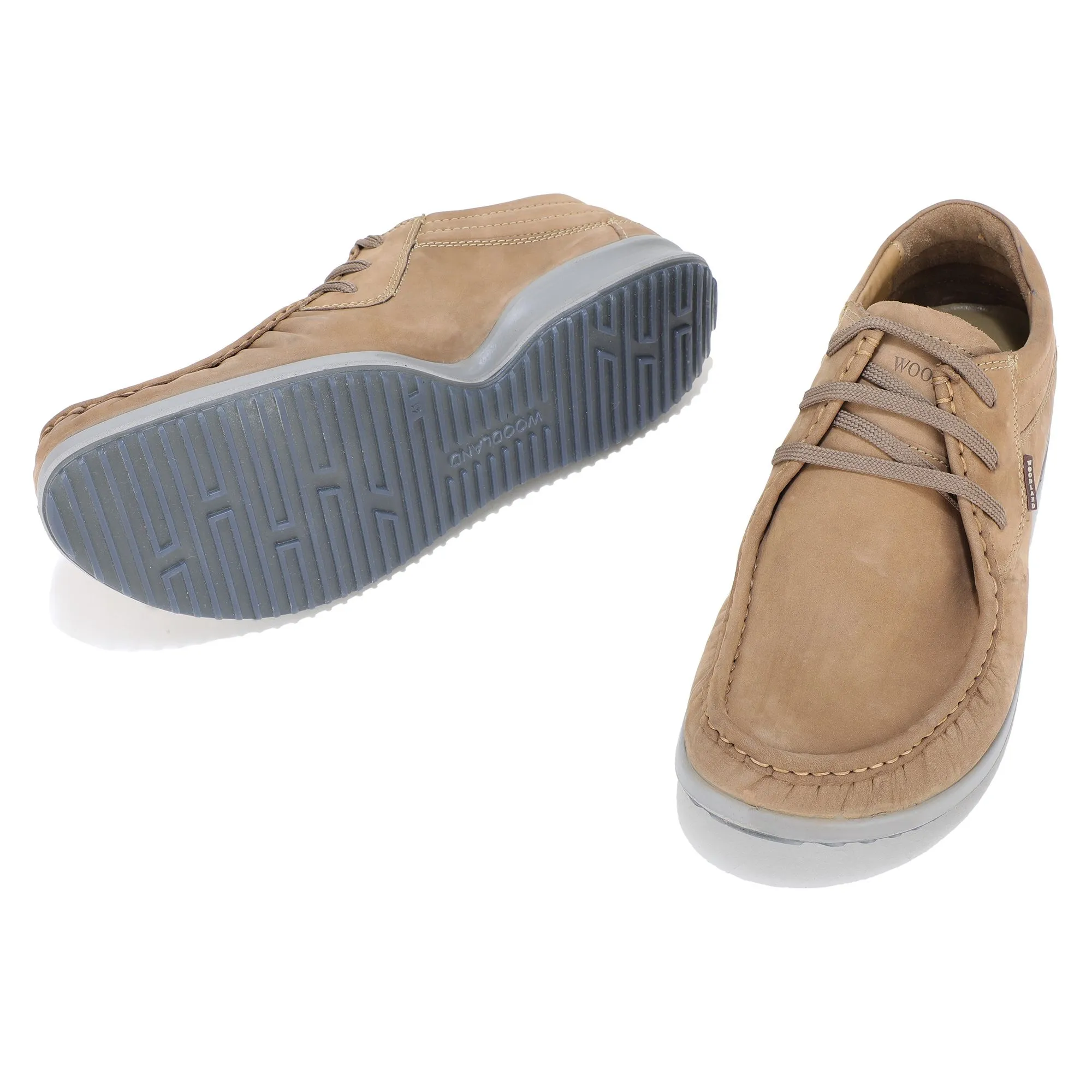 Khaki casual shoes for men - Thumbnail 4