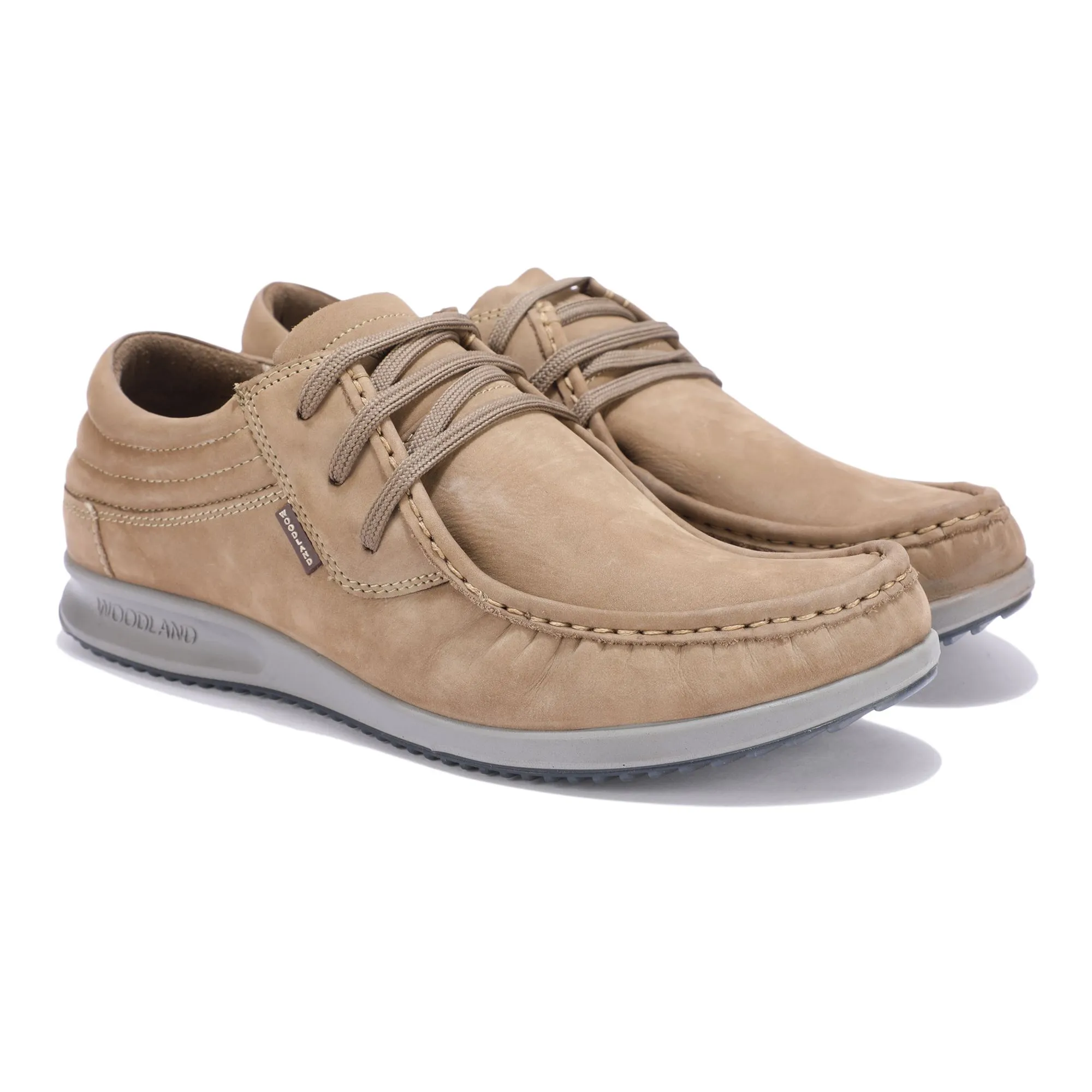 Khaki casual shoes for men - Thumbnail 6