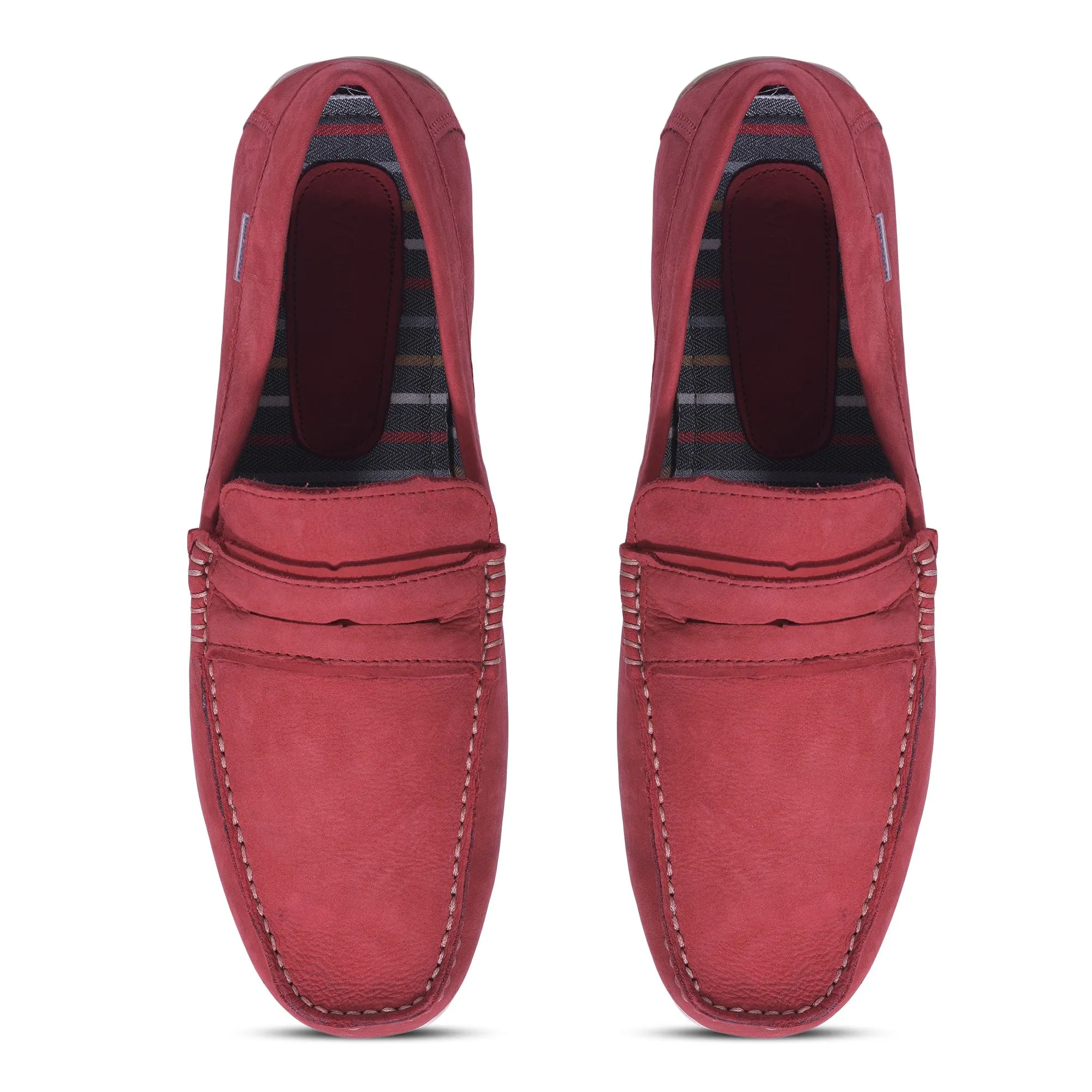 Woodland Red Loafers - Thumbnail 3