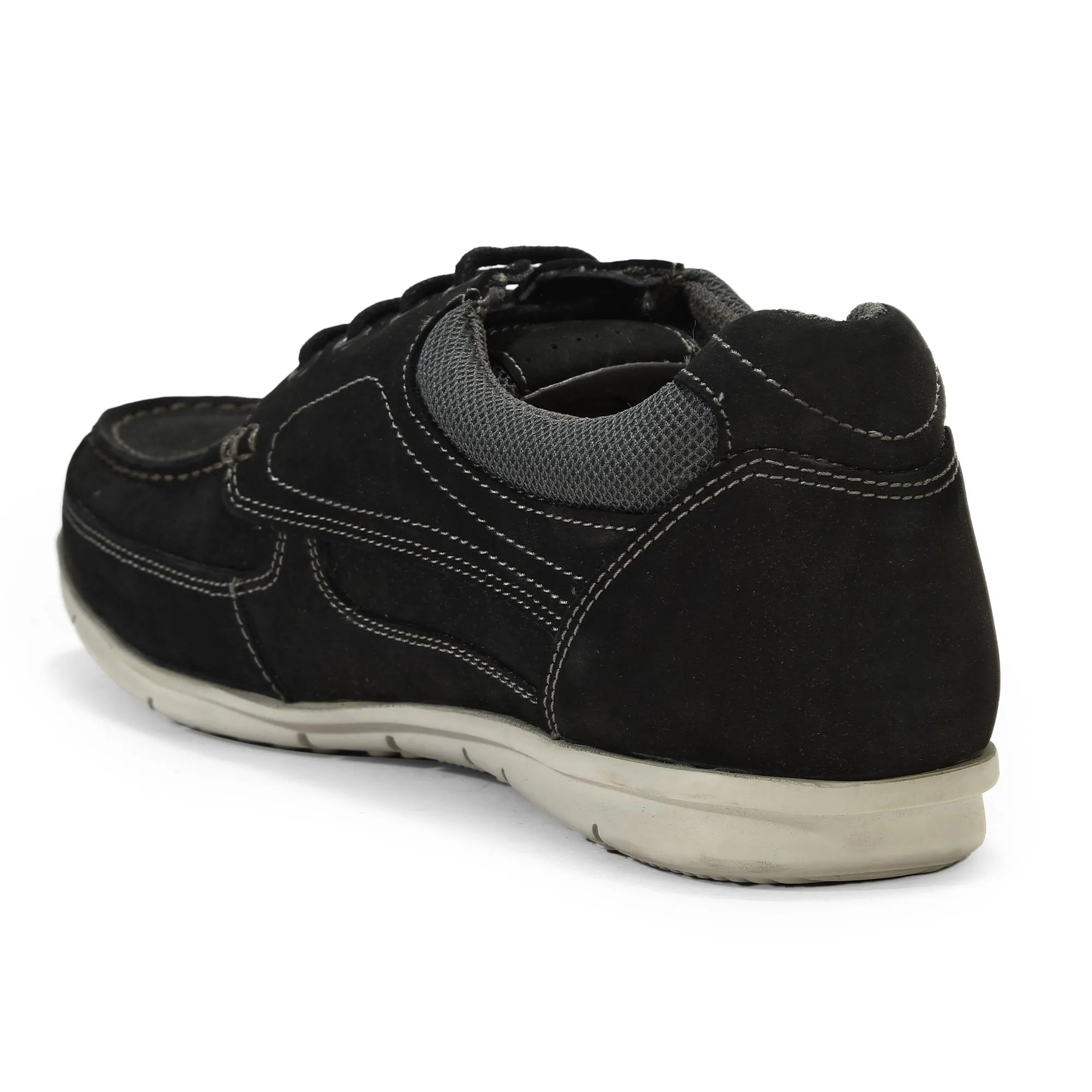 Black casual shoes for men - Thumbnail 5