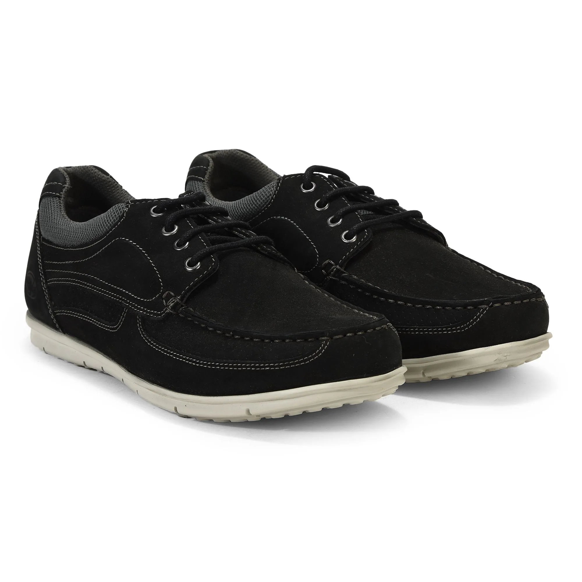 Black casual shoes for men - Thumbnail 6