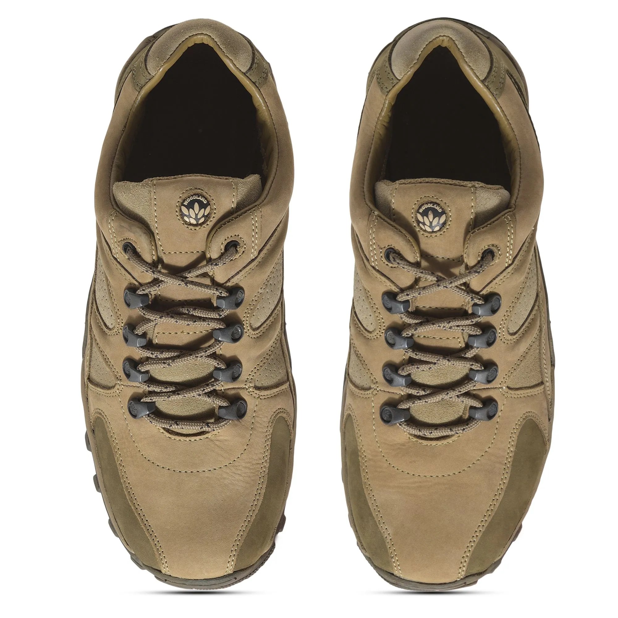 Khaki casual shoes for men - Thumbnail 3