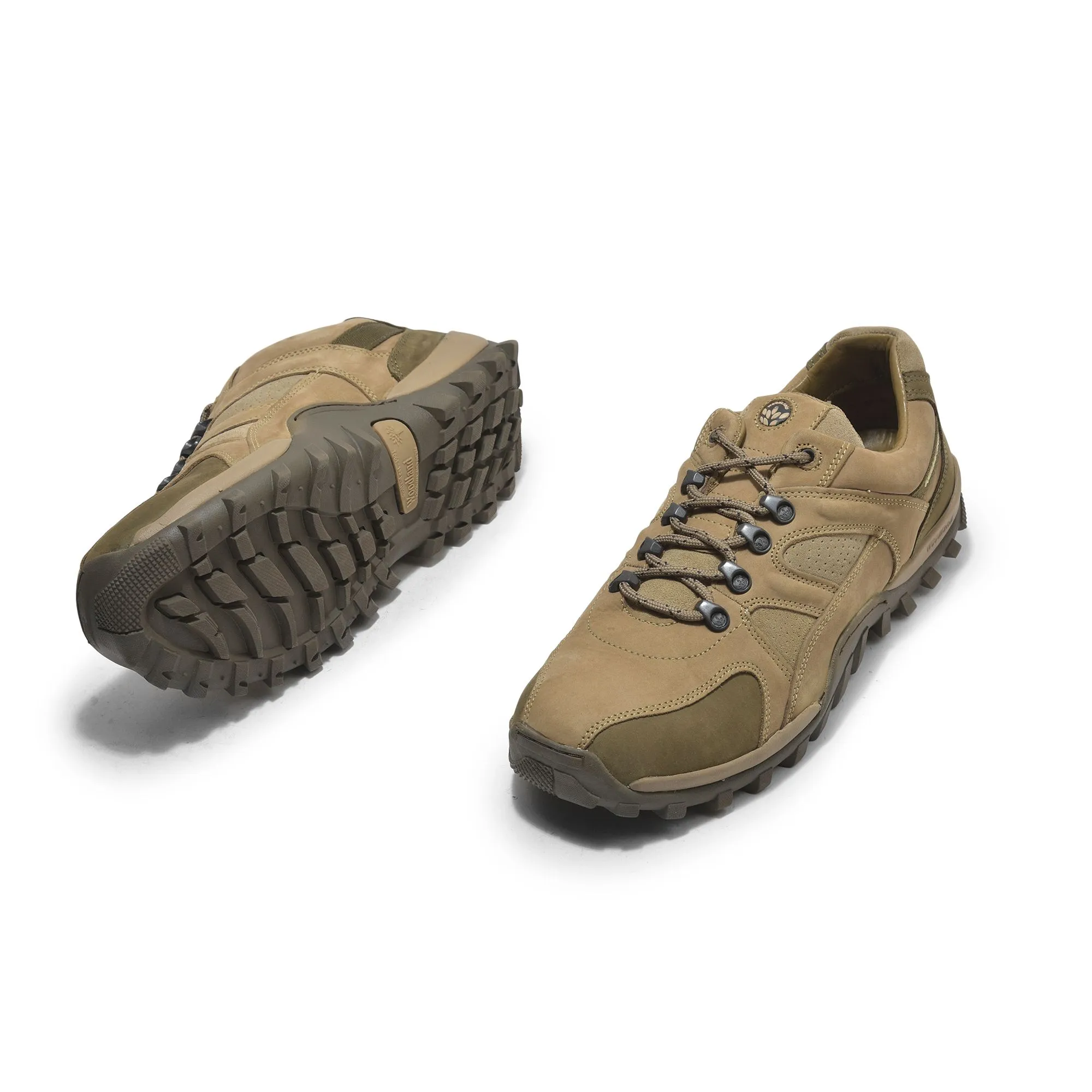 Khaki casual shoes for men - Thumbnail 4