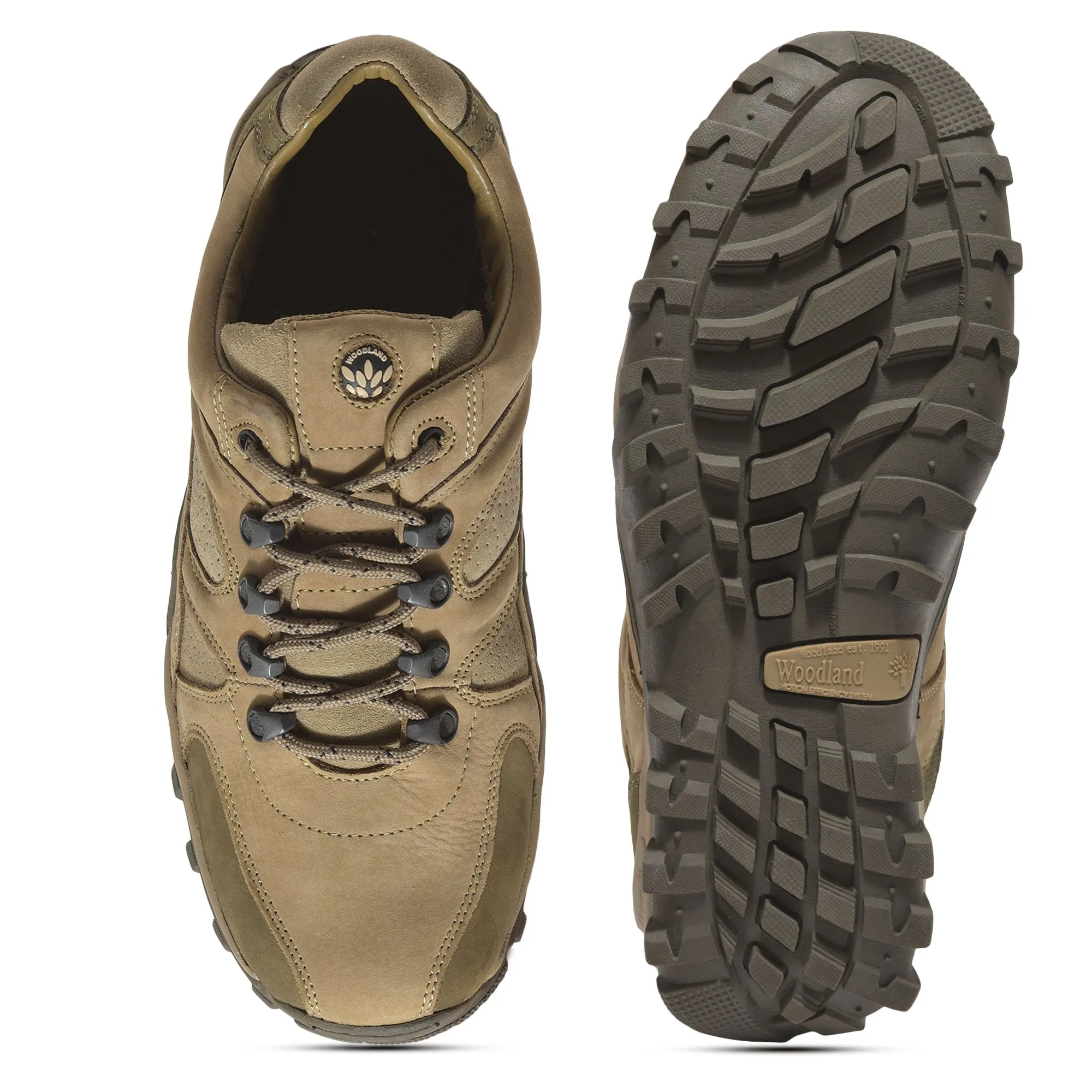 Khaki casual shoes for men - Thumbnail 7