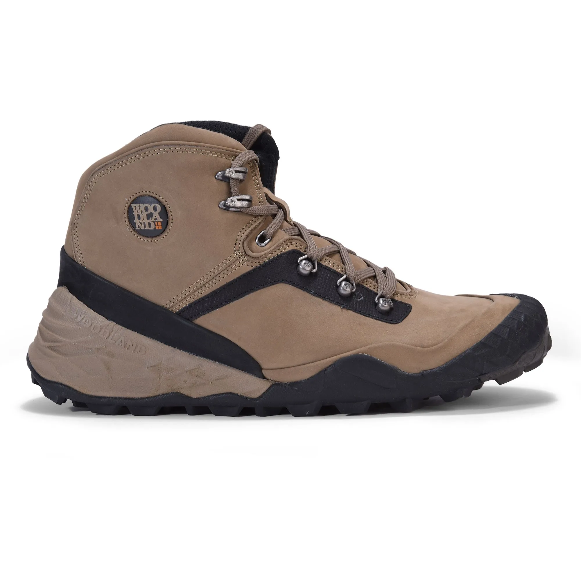 Khaki hiking boots for men - Image 1