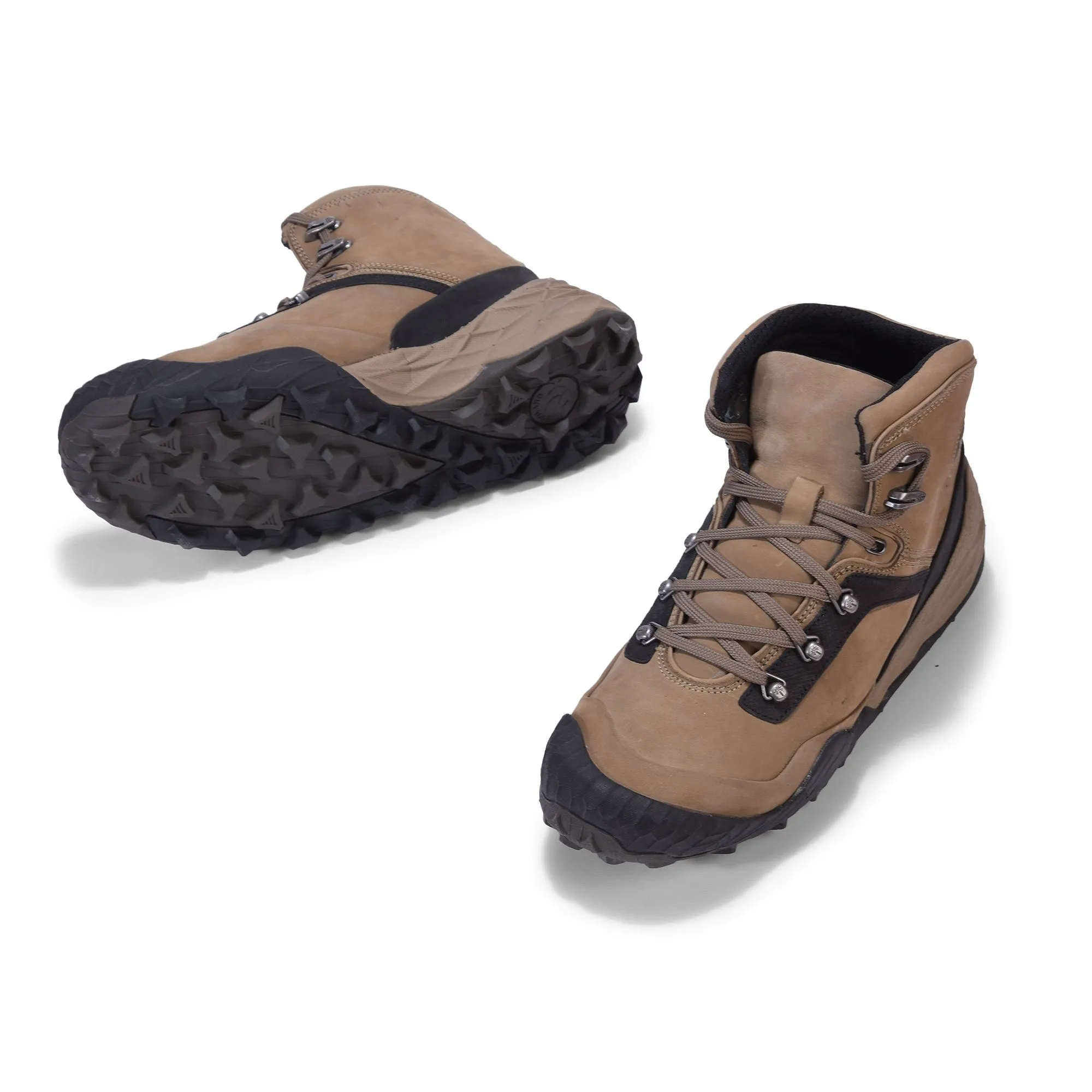 Khaki hiking boots for men - Thumbnail 4