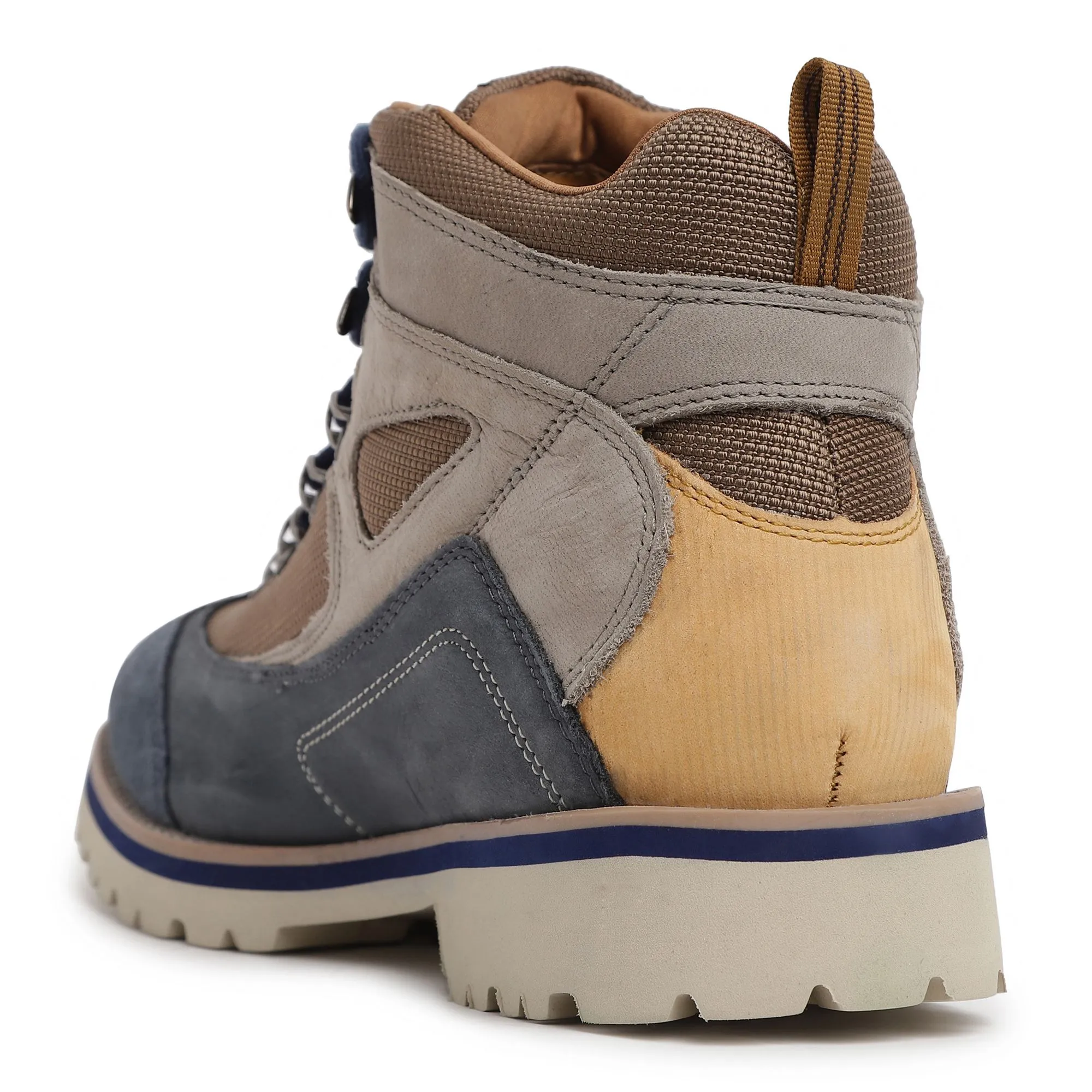 Paris Steel Grey Boots for Men - Thumbnail 5