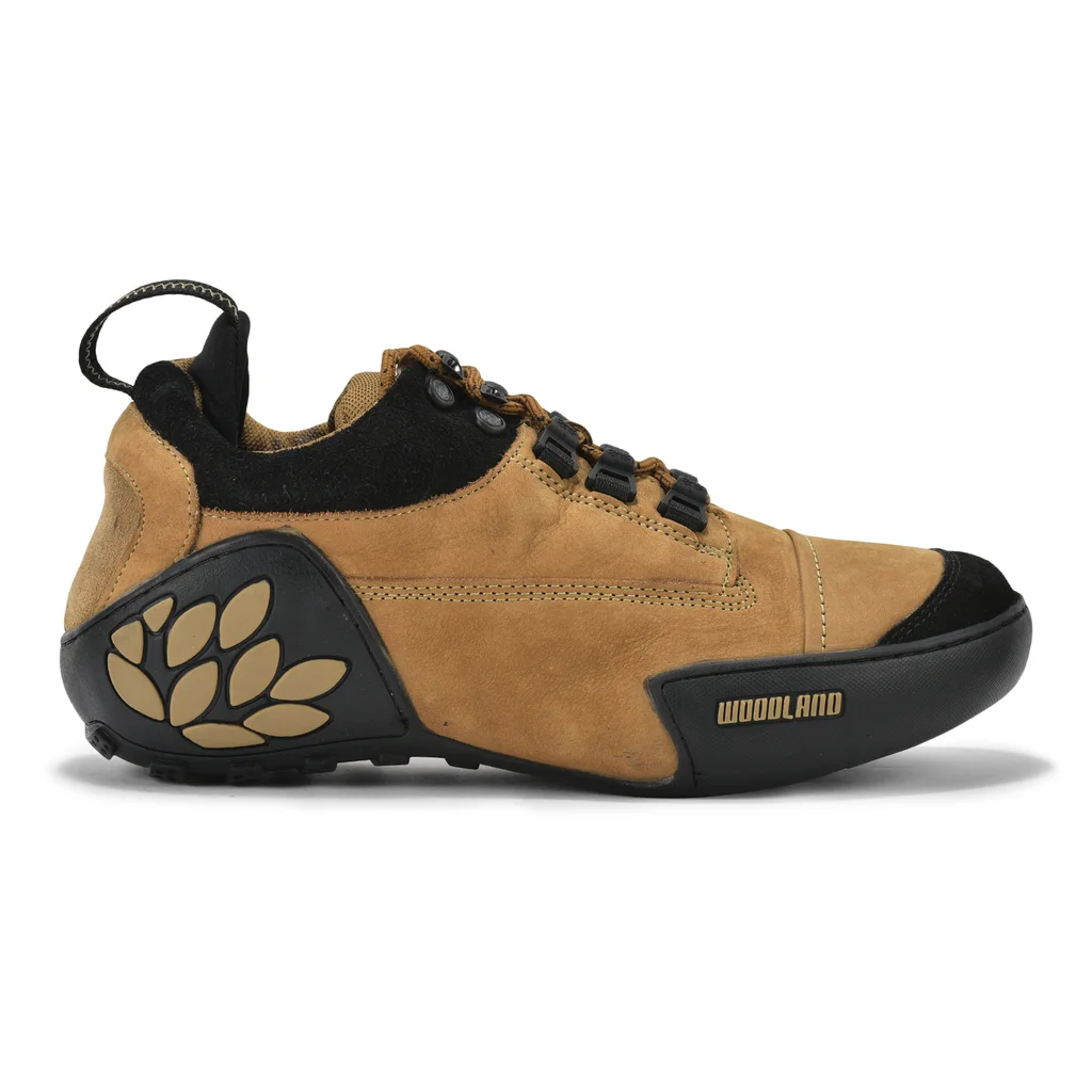Woodland Men’s Camel Colored Sporty Lace-Up Shoes - Thumbnail 1
