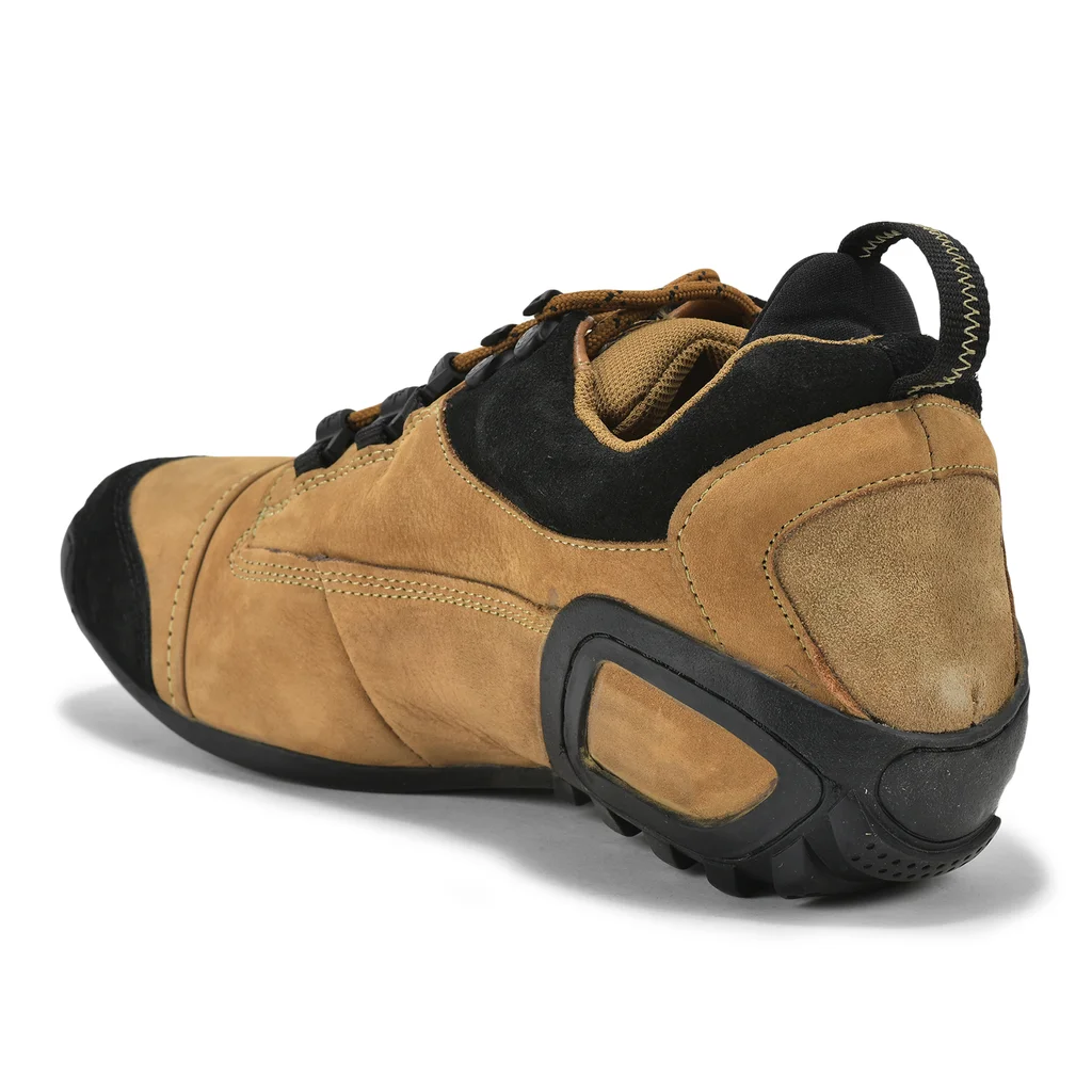 Woodland Men’s Camel Colored Sporty Lace-Up Shoes - Thumbnail 6