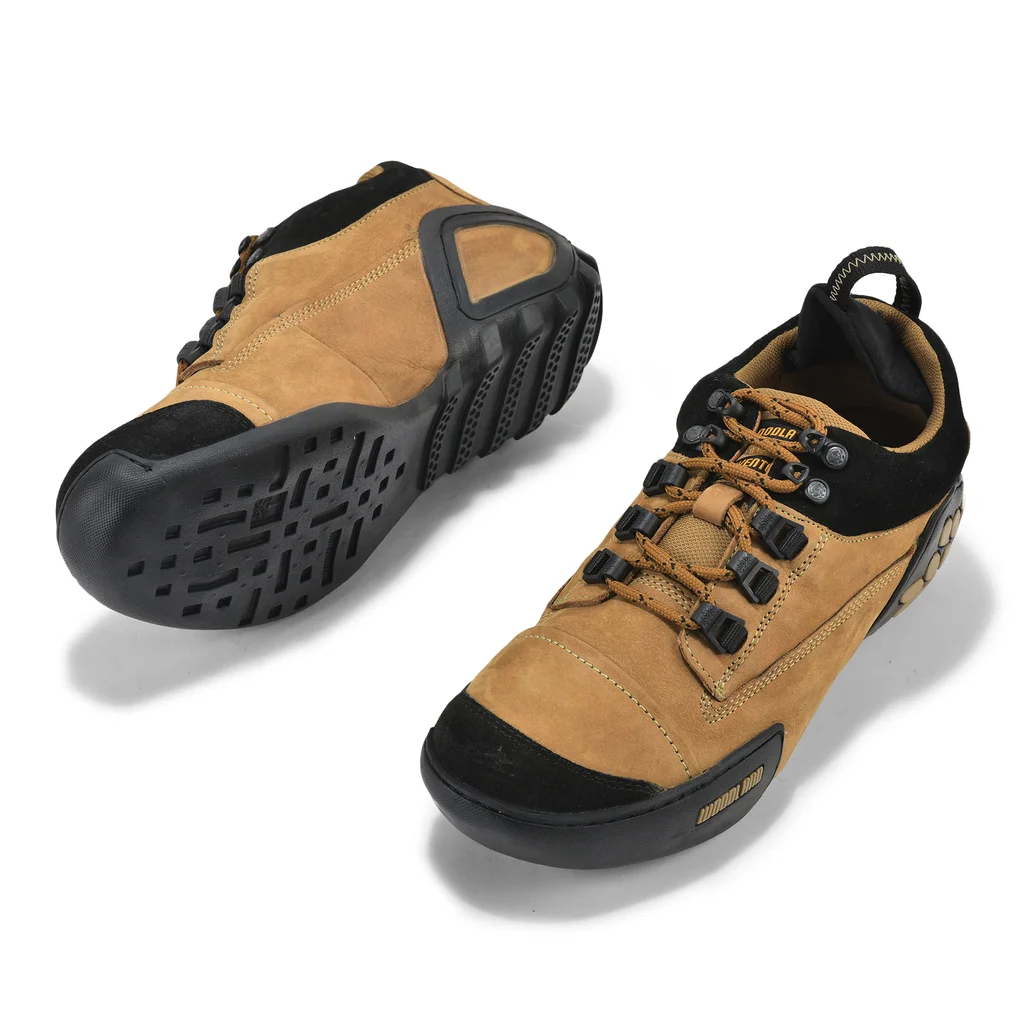 Woodland Men’s Camel Colored Sporty Lace-Up Shoes - Thumbnail 7