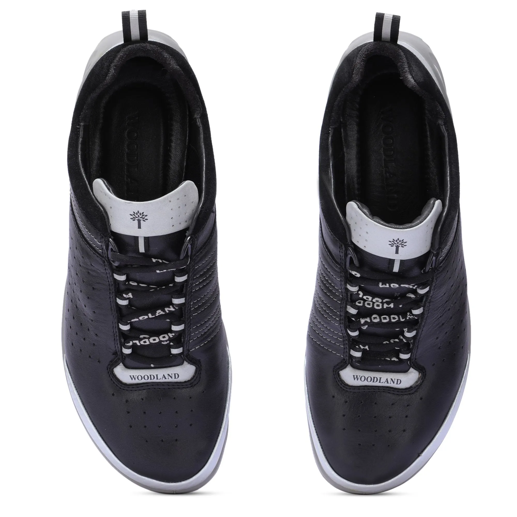 Woodland BLACK casual sport shoes - Thumbnail 3