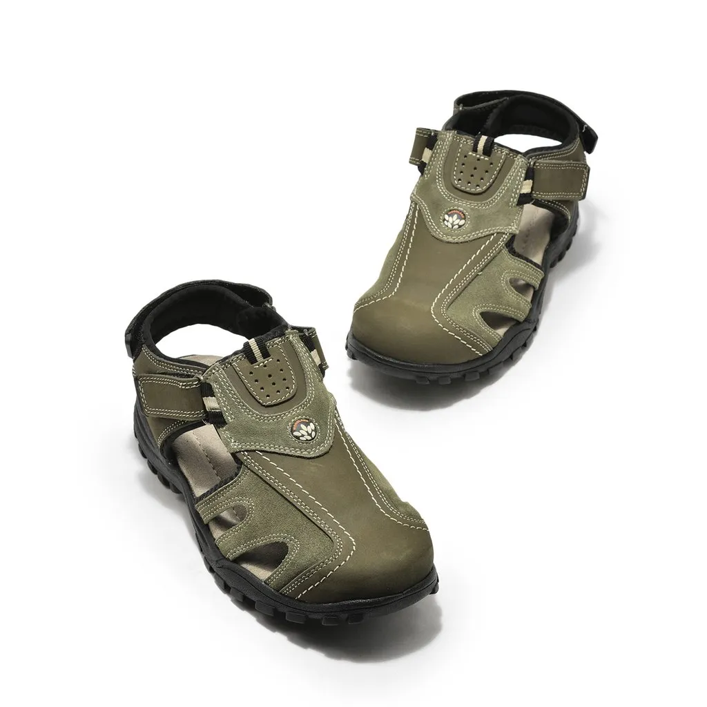 Olive Fisherman sandal for men - Thumbnail 2
