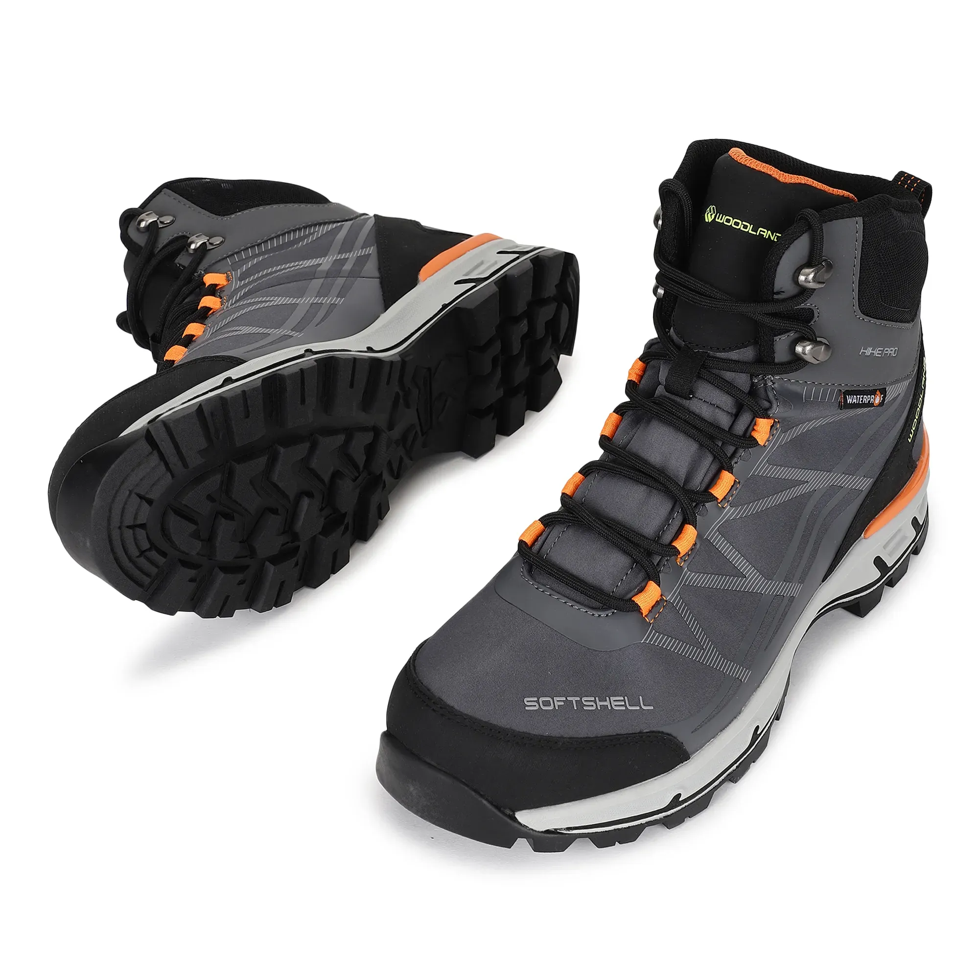 Grey/Black Boot for Men - Thumbnail 3