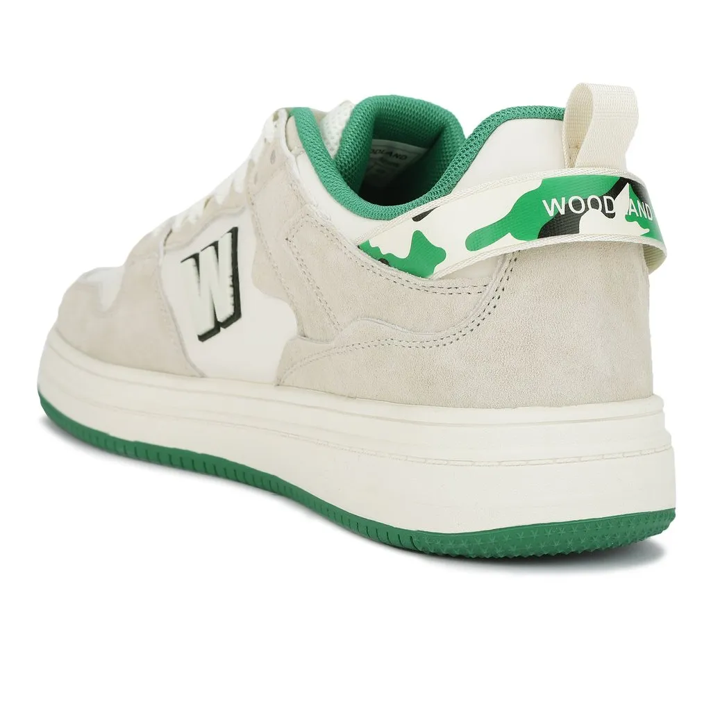 Stylish White/Grey Casual Sneakers for Men - Thumbnail 3