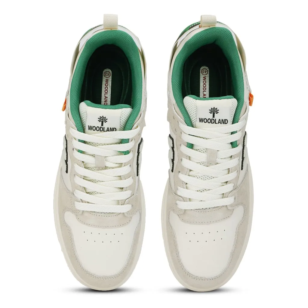 Stylish White/Grey Casual Sneakers for Men - Thumbnail 6