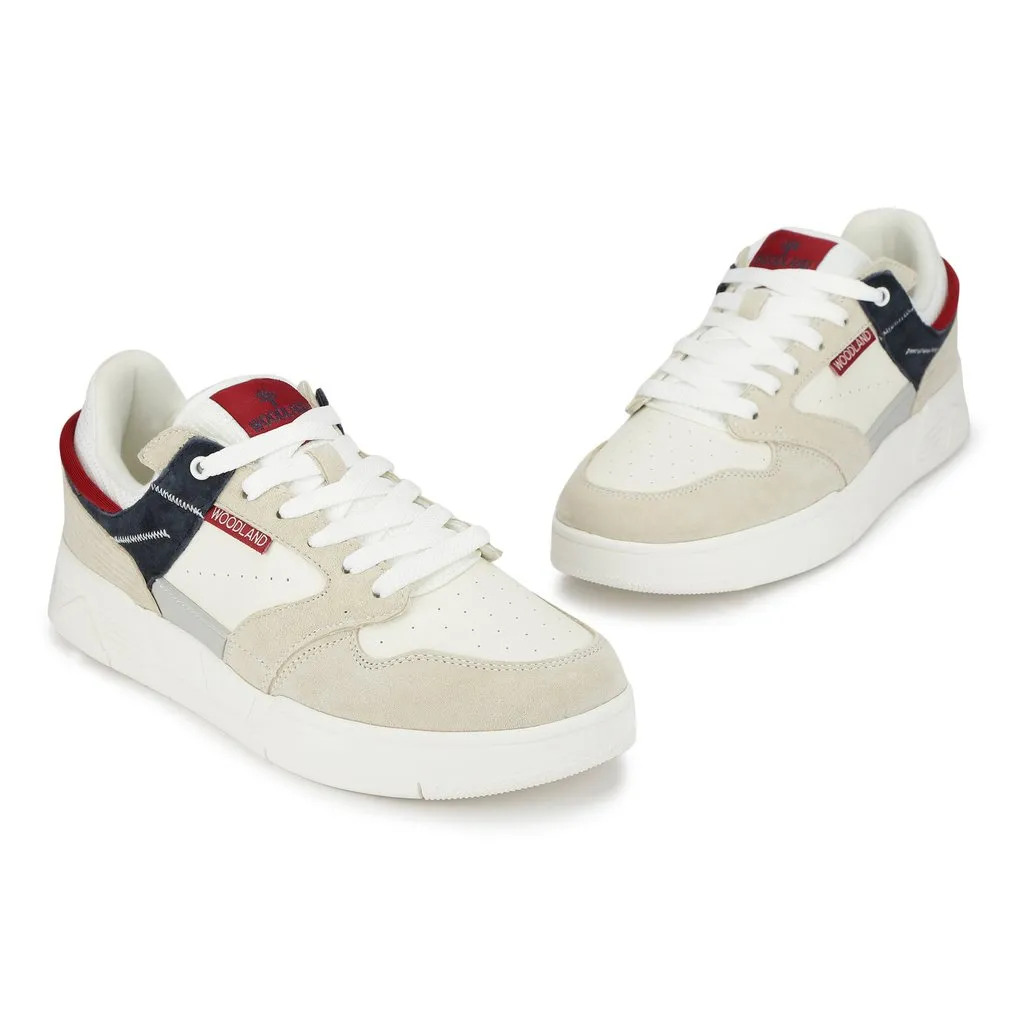 Woodland Men Classic Grey Casual Sneakers - Thumbnail 2