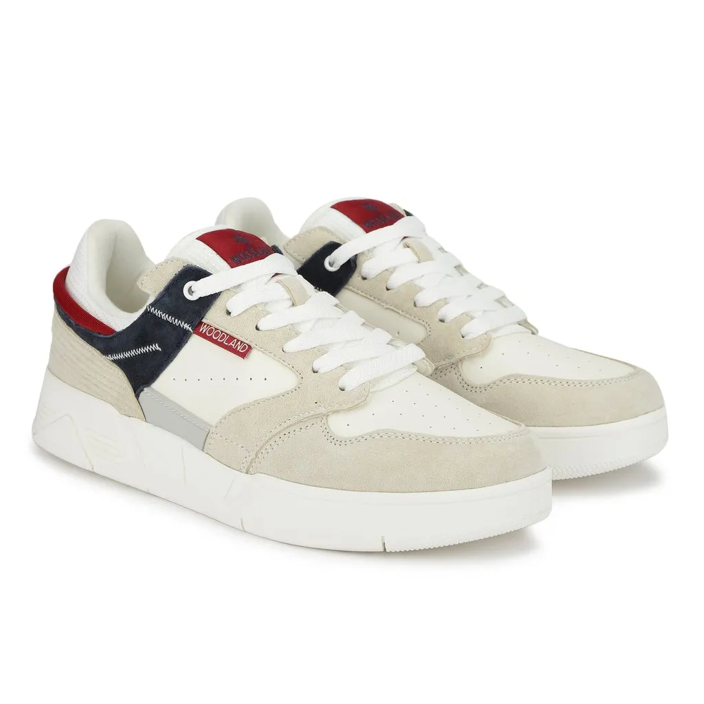 Woodland Men Classic Grey Casual Sneakers - Thumbnail 4