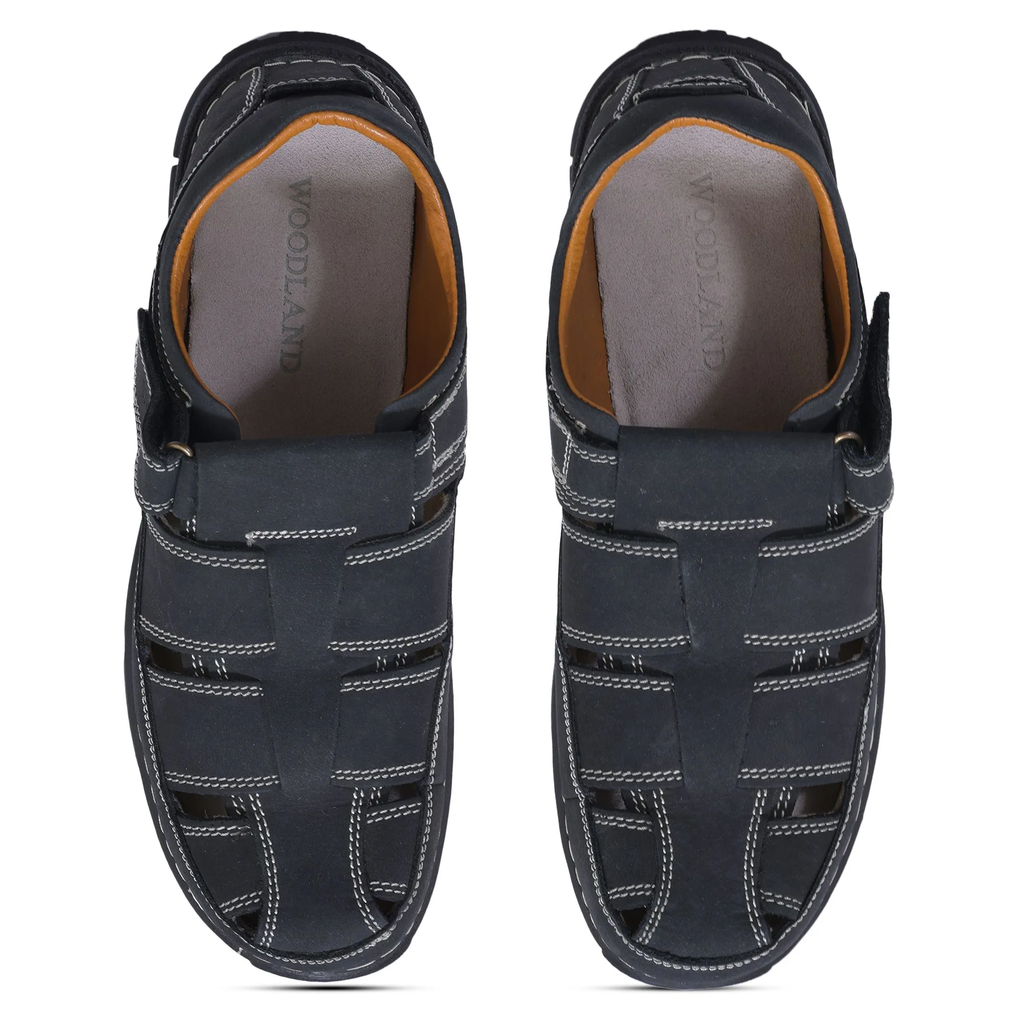 Woodland BLACK casual sandals - Thumbnail 3