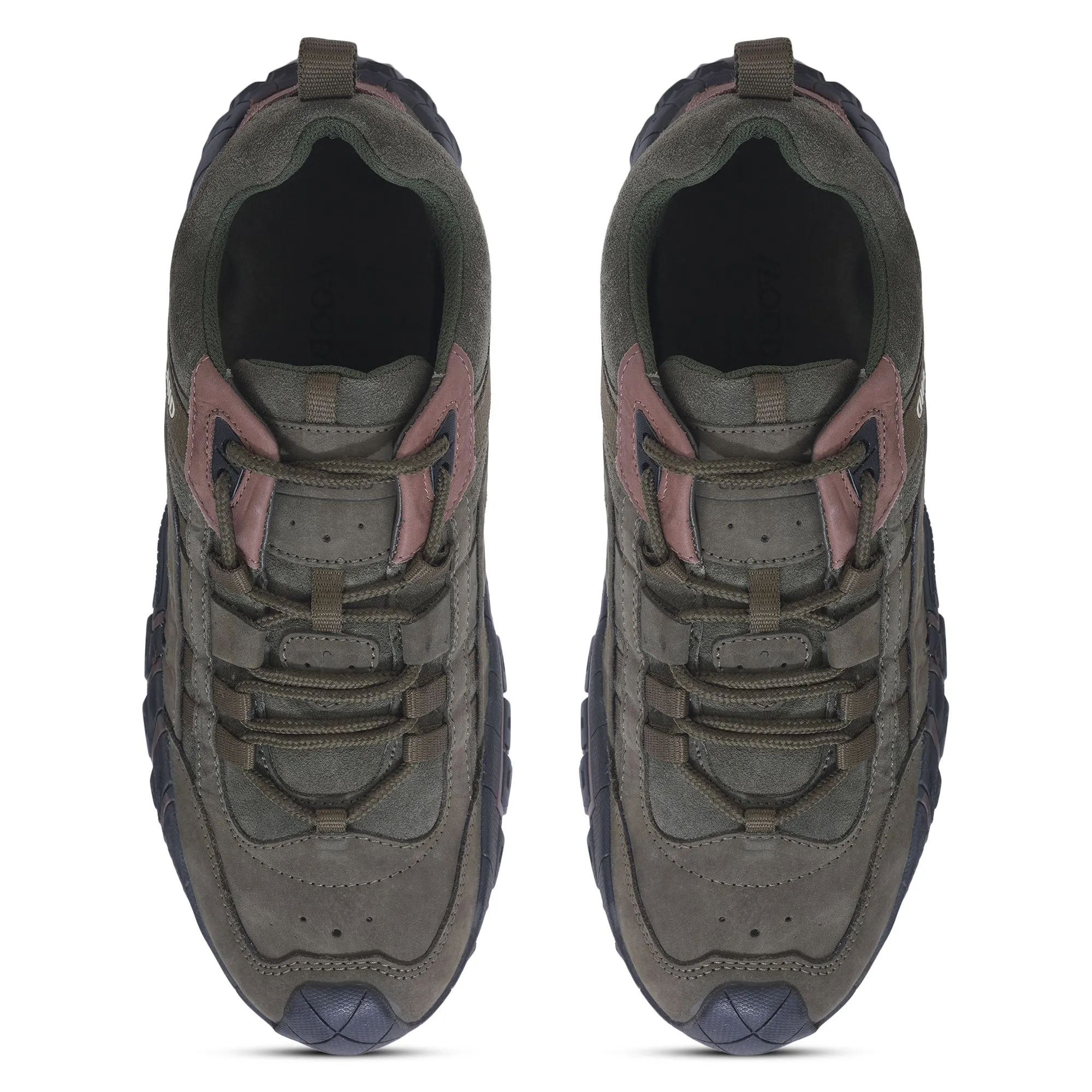 Woodland OLIVE GREEN hiking shoes - Thumbnail 3