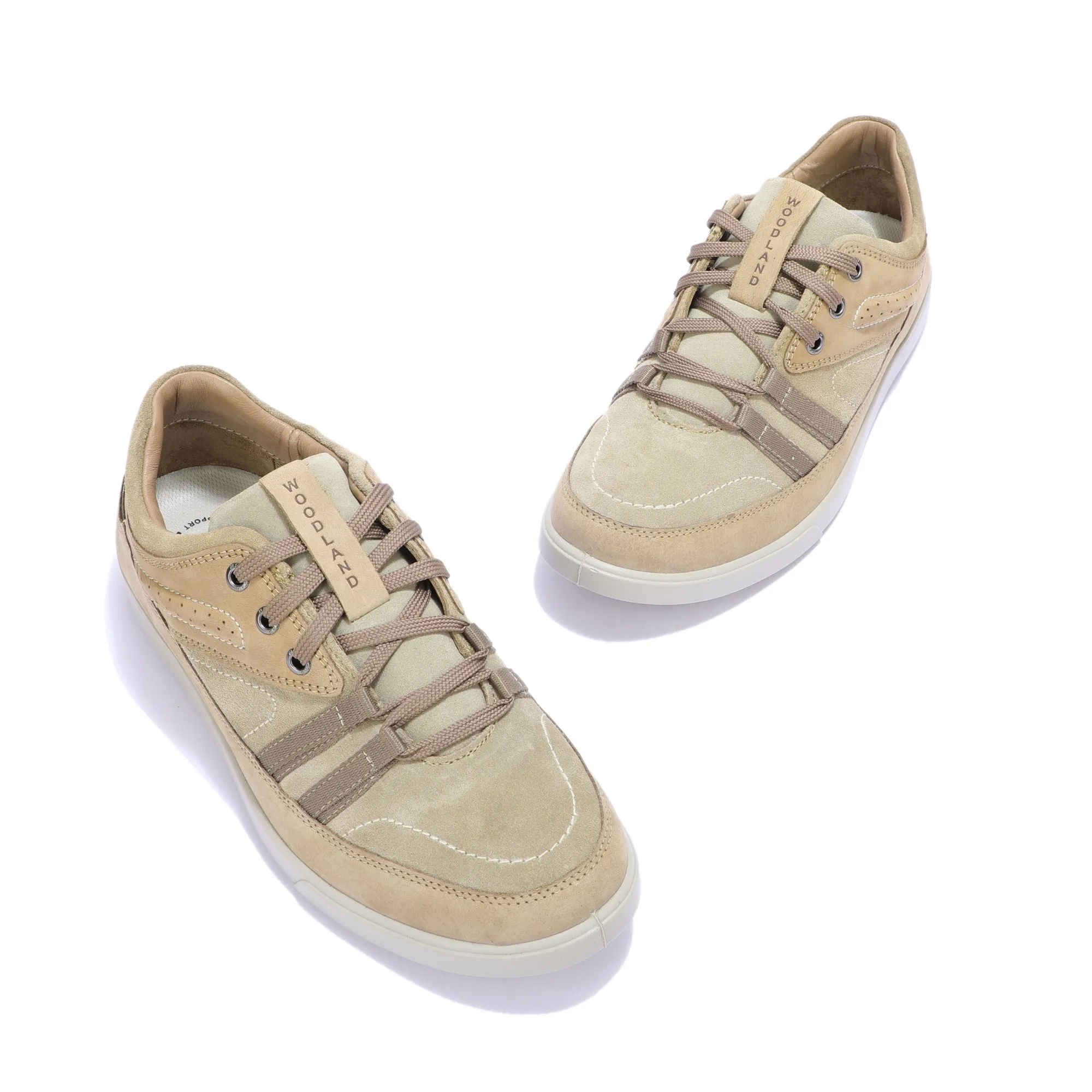 Khaki casual shoes for men - Thumbnail 2
