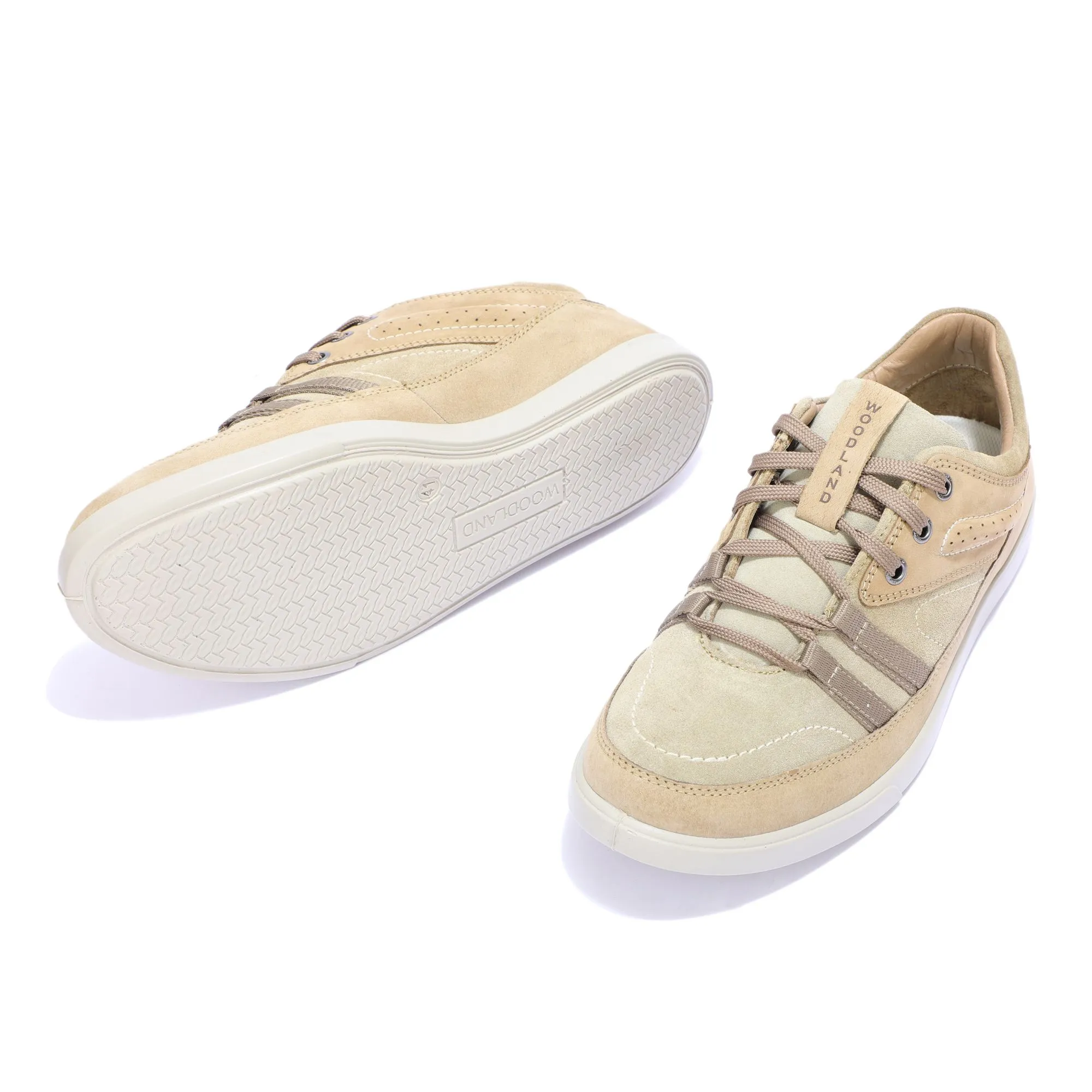 Khaki casual shoes for men - Thumbnail 4