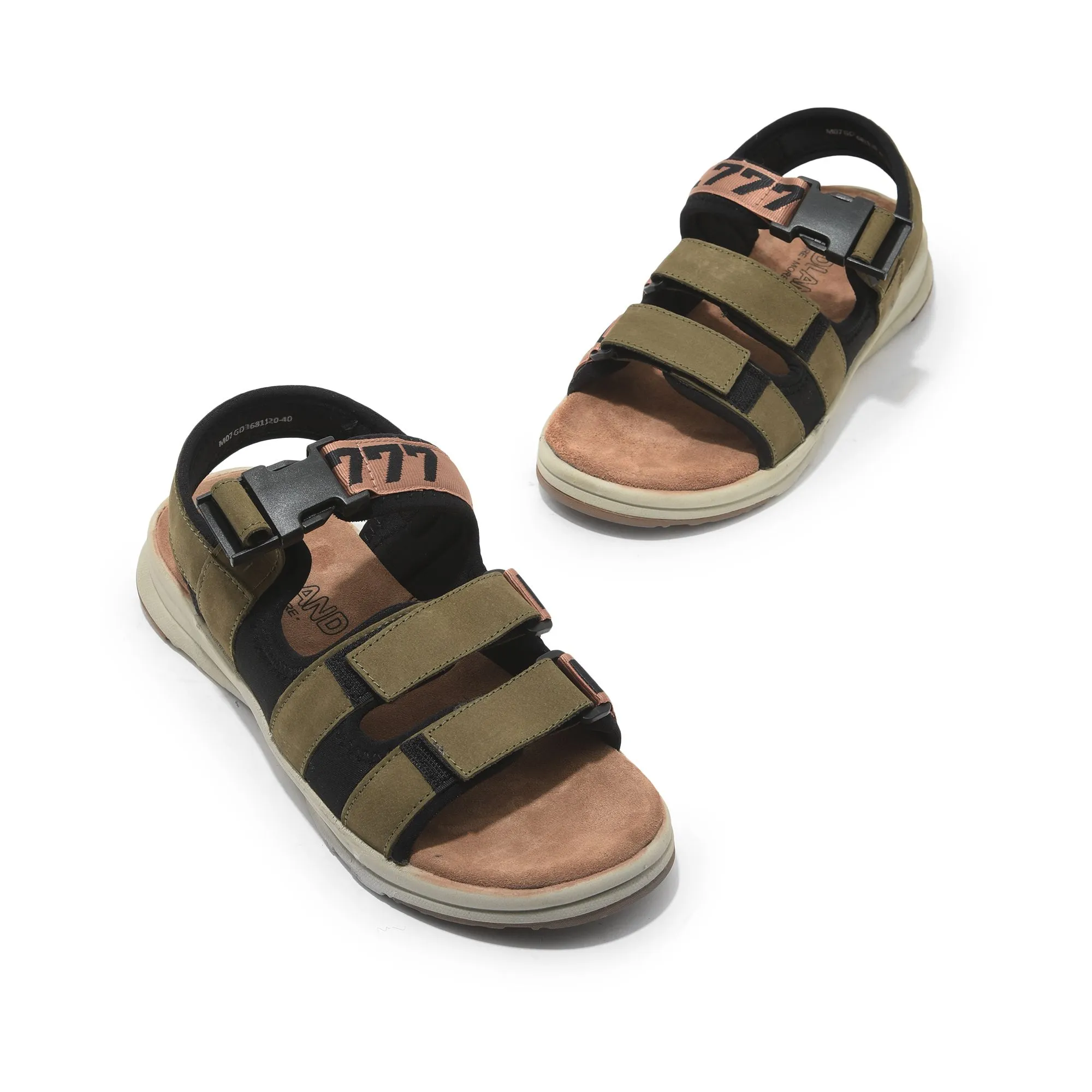 Olive green Sandal for Men - Thumbnail 2