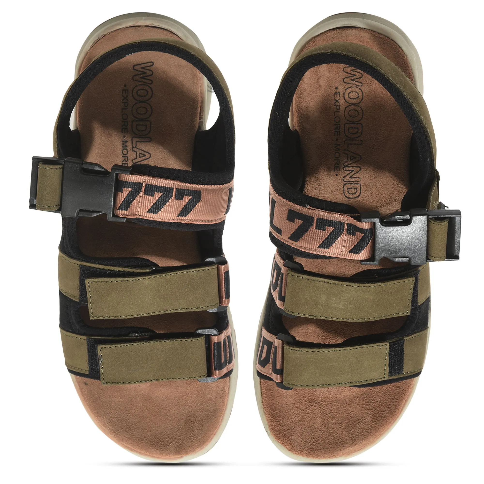Olive green Sandal for Men - Thumbnail 3
