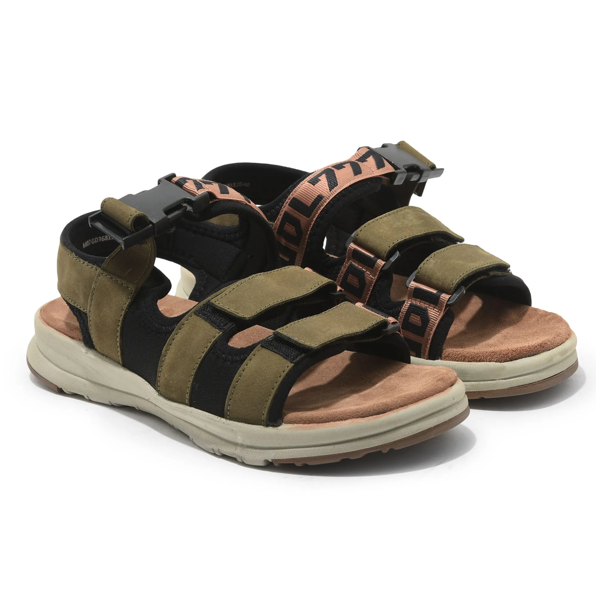 Olive green Sandal for Men - Thumbnail 6