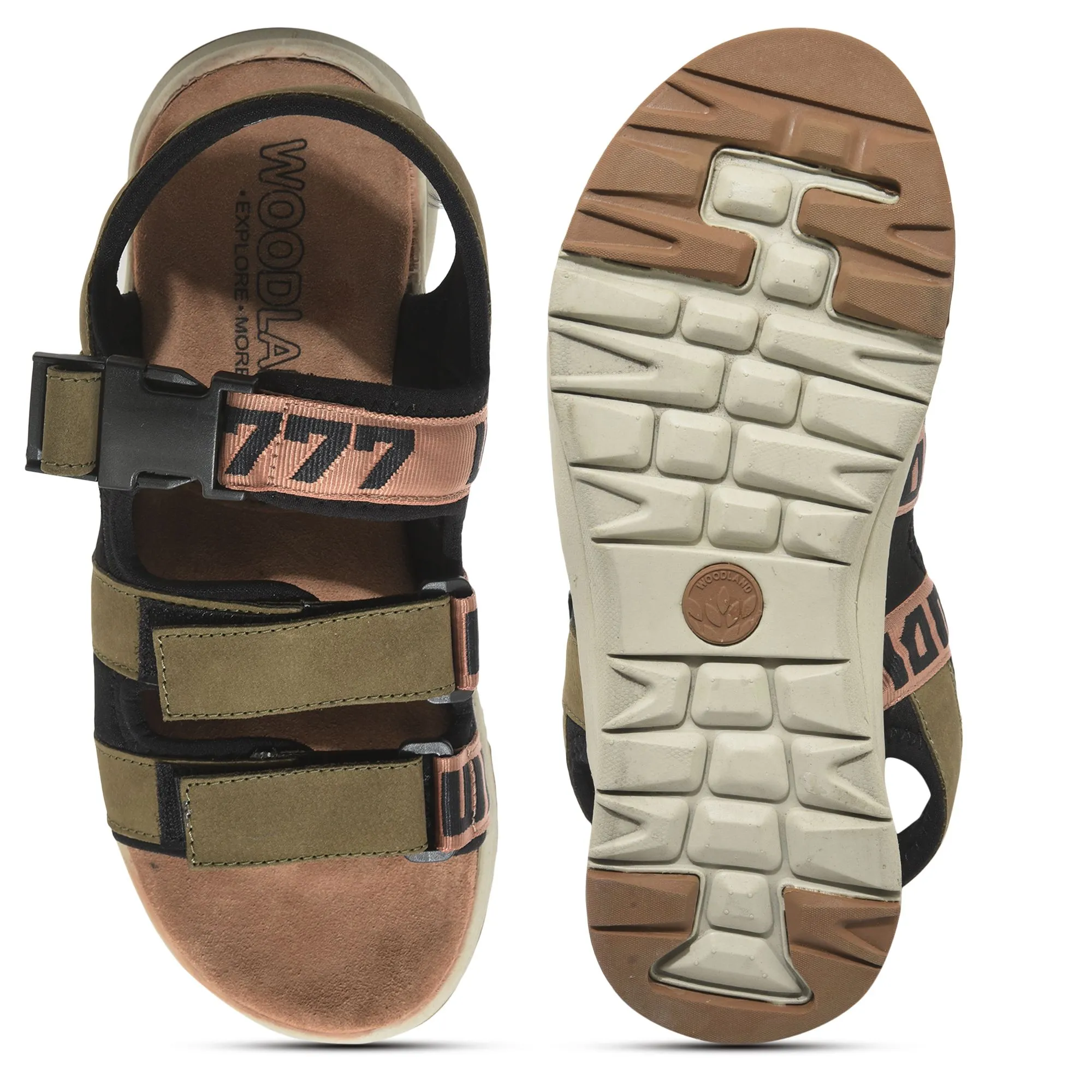 Olive green Sandal for Men - Thumbnail 7