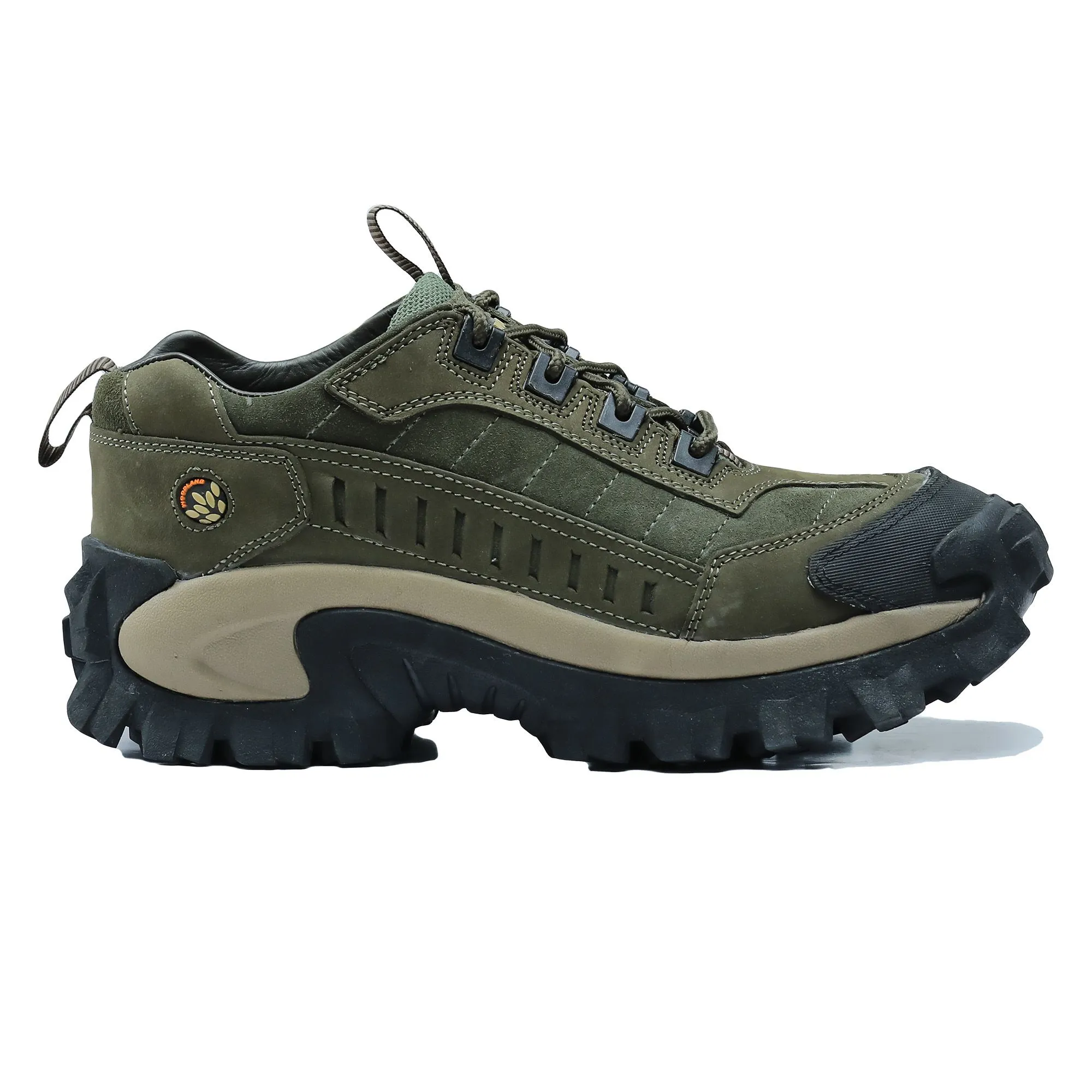 Olive green casual shoes for men - Image 1