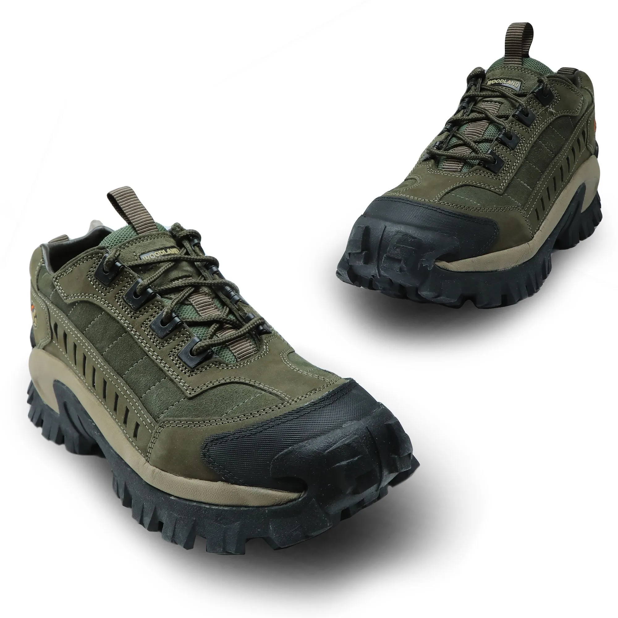 Olive green casual shoes for men - Thumbnail 2