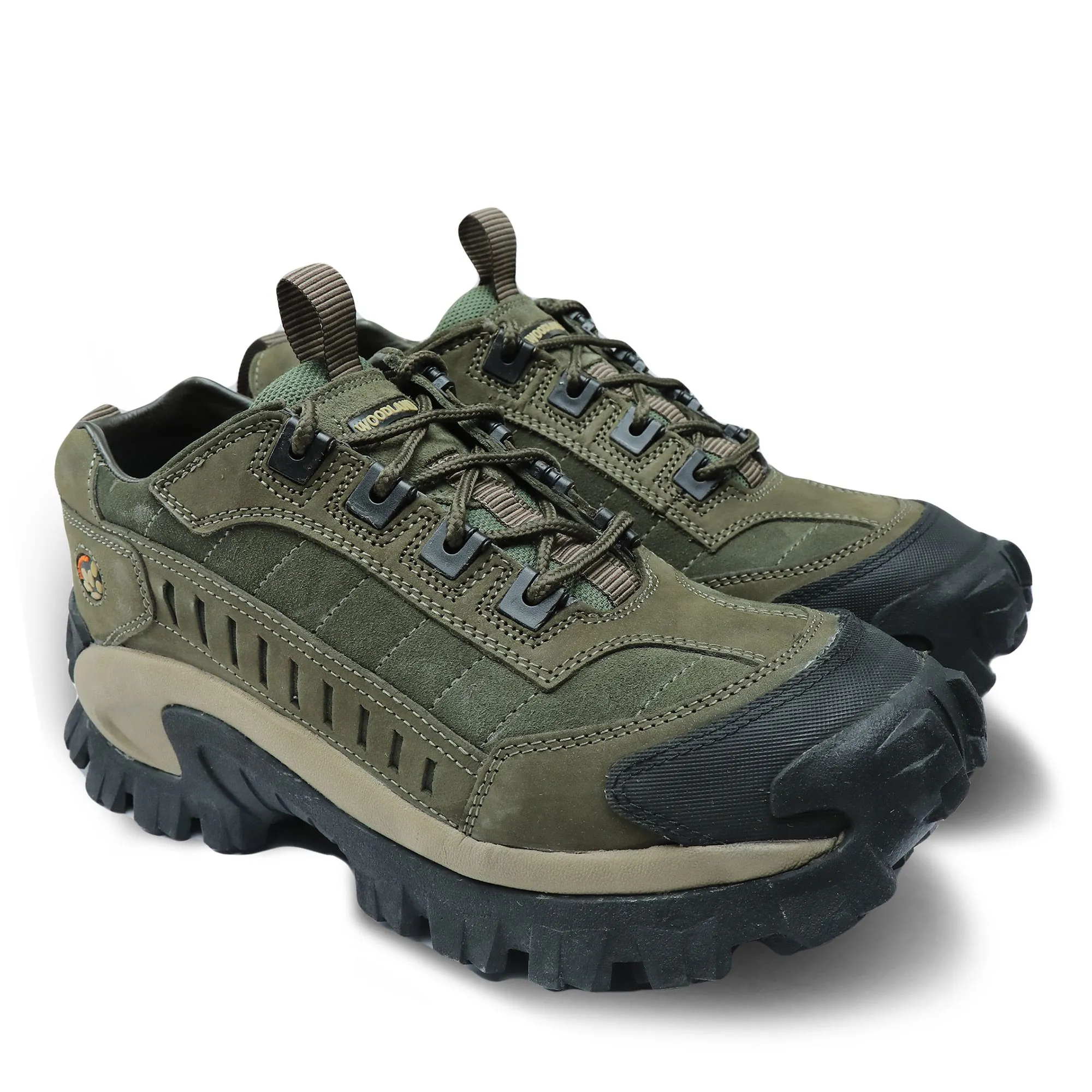 Olive green casual shoes for men - Thumbnail 6