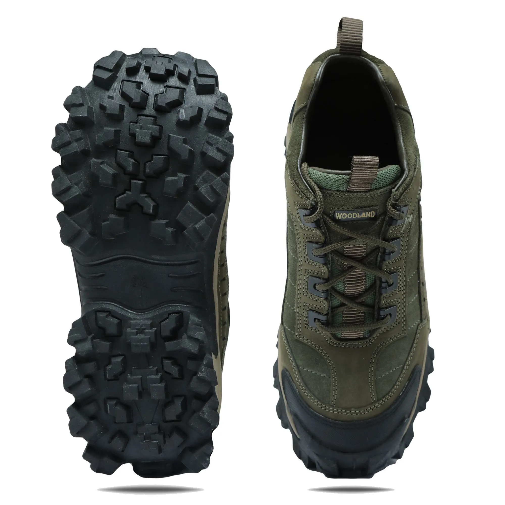 Olive green casual shoes for men - Thumbnail 7