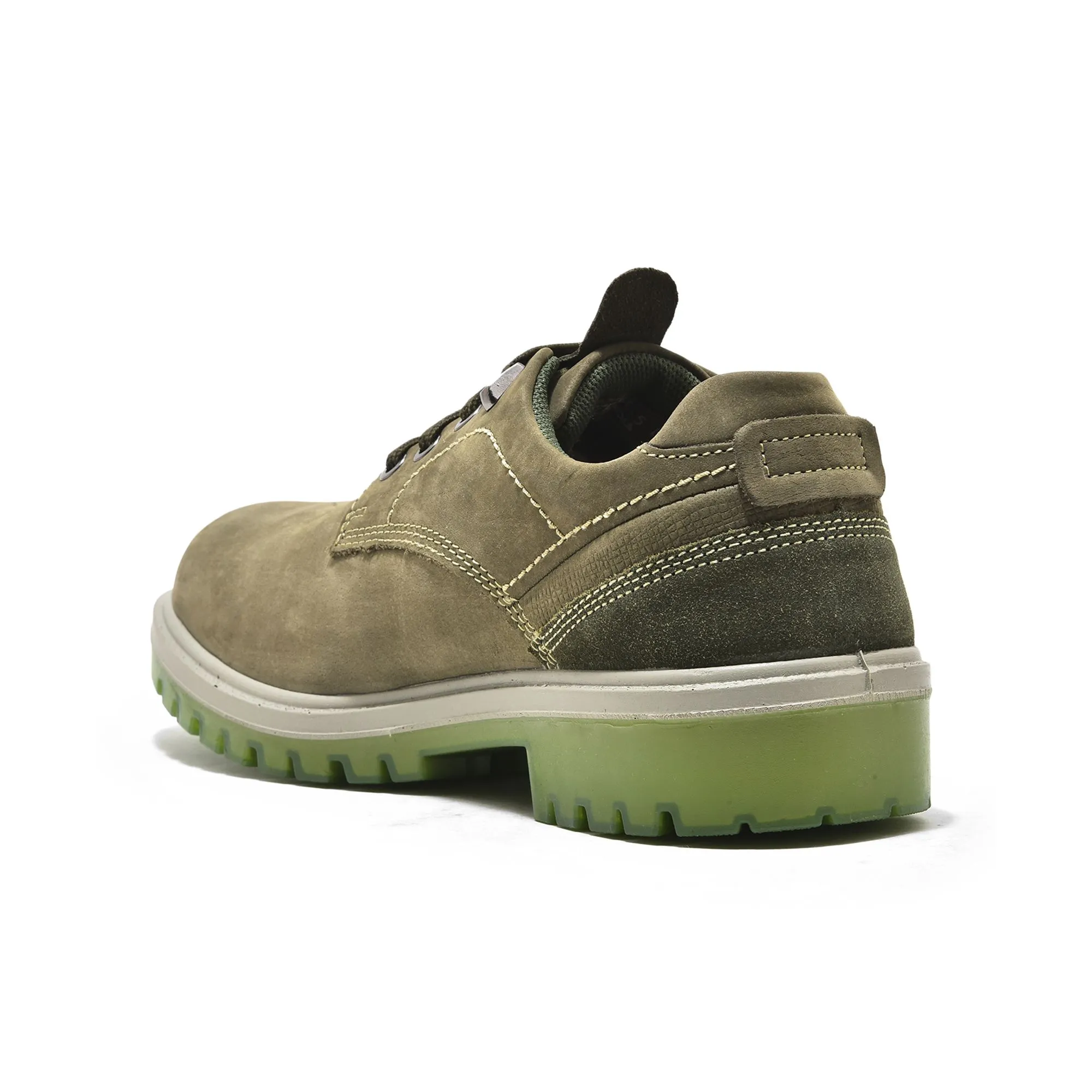 Olive Green Casual Shoes For Men - Thumbnail 5
