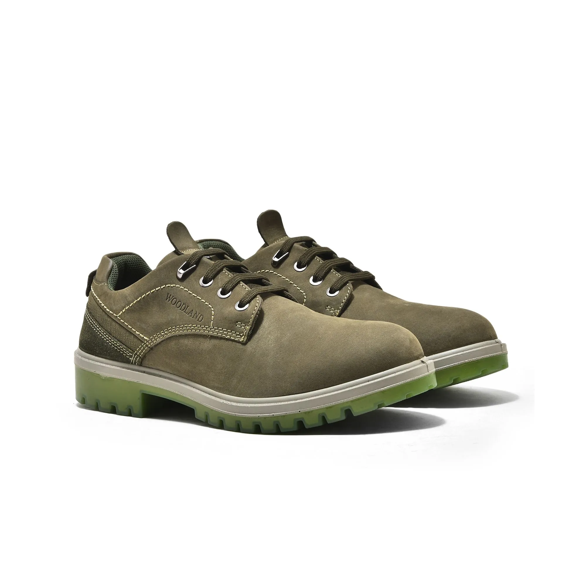 Olive Green Casual Shoes For Men - Thumbnail 6