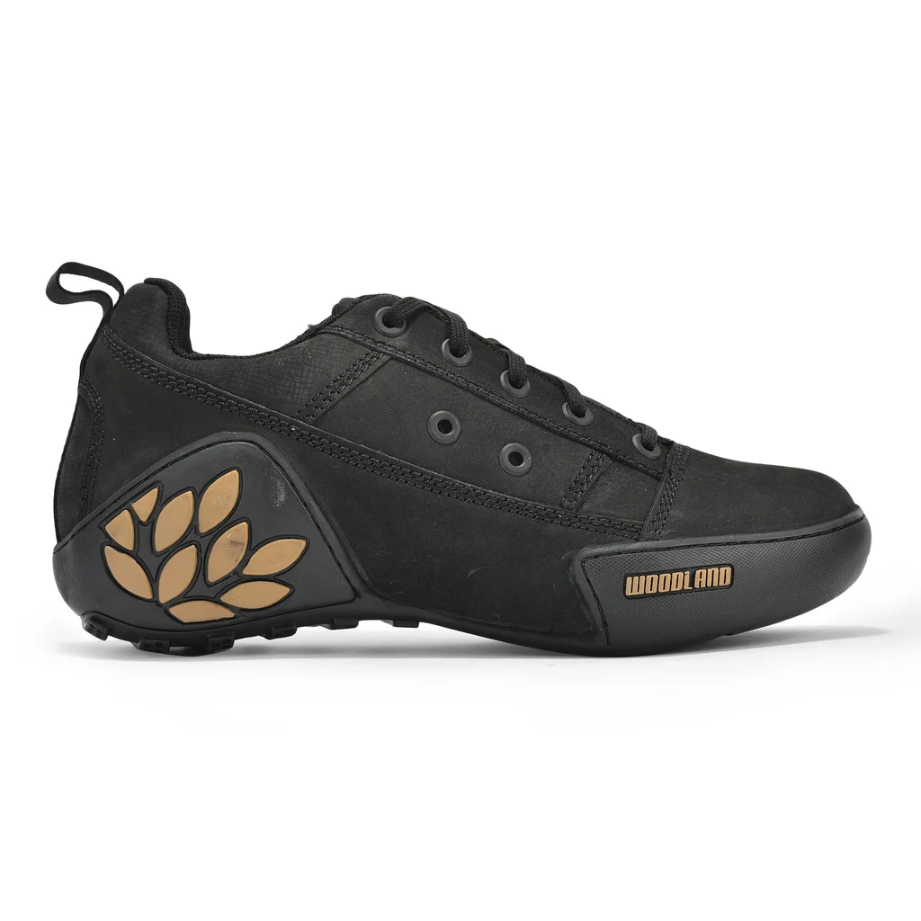 Black Mens Casual Laces Shoes - Thumbnail 1