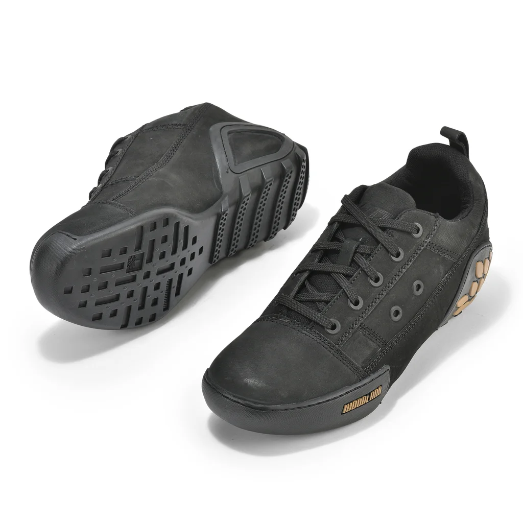 Black Mens Casual Laces Shoes - Thumbnail 4