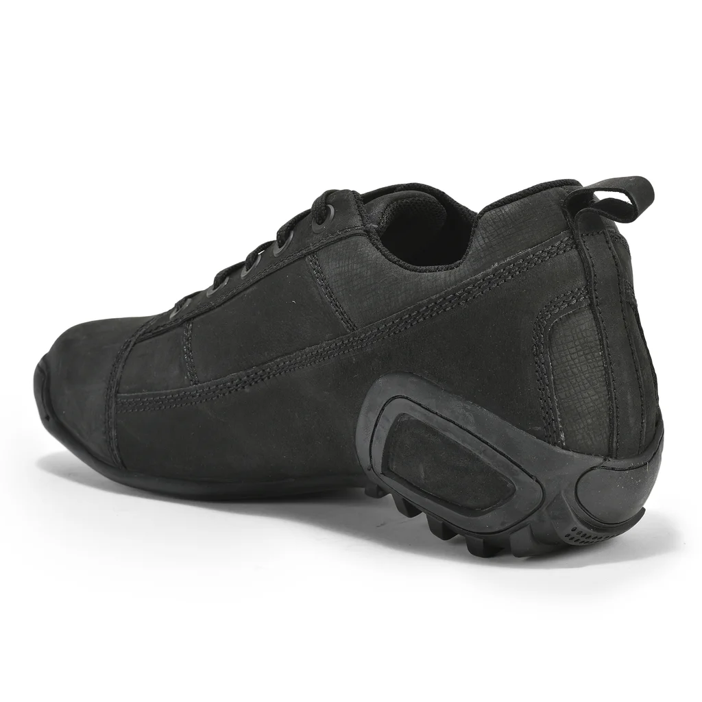 Black Mens Casual Laces Shoes - Thumbnail 5