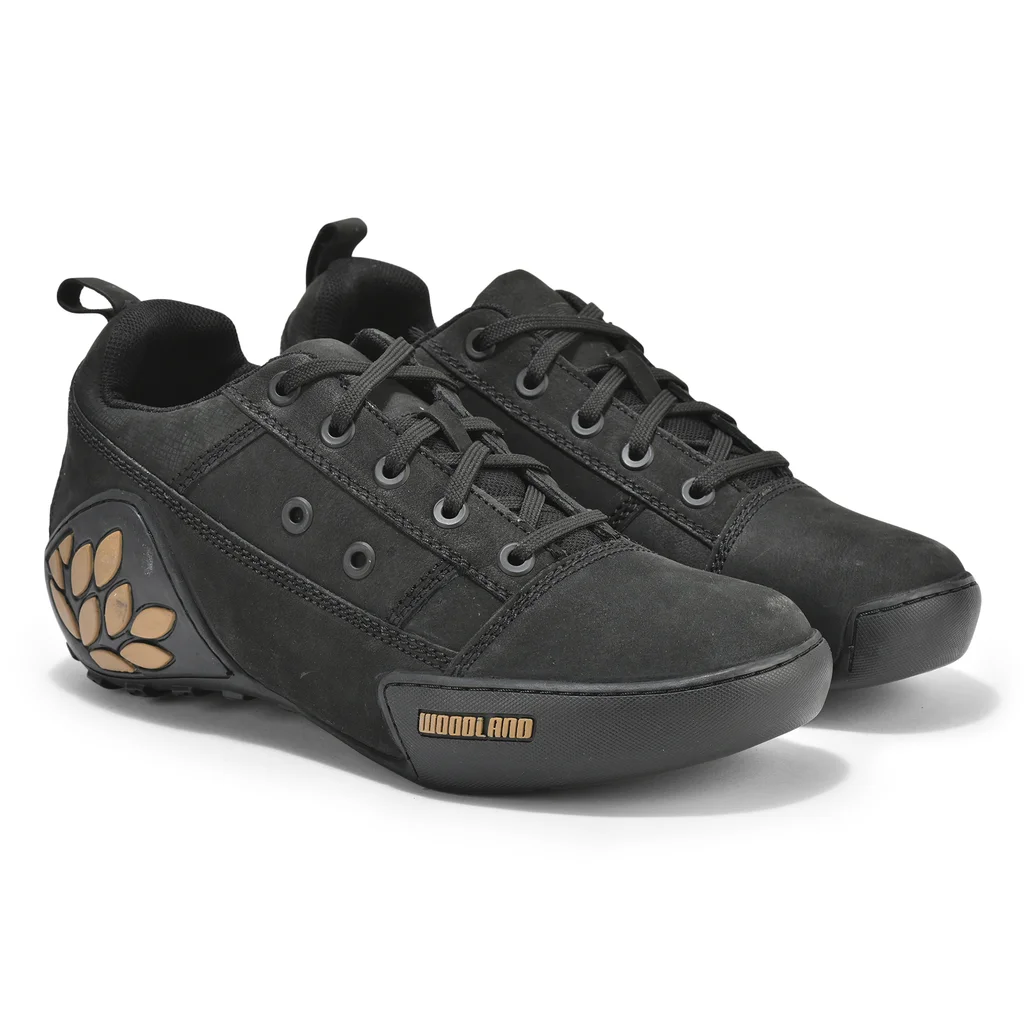 Black Mens Casual Laces Shoes - Thumbnail 6