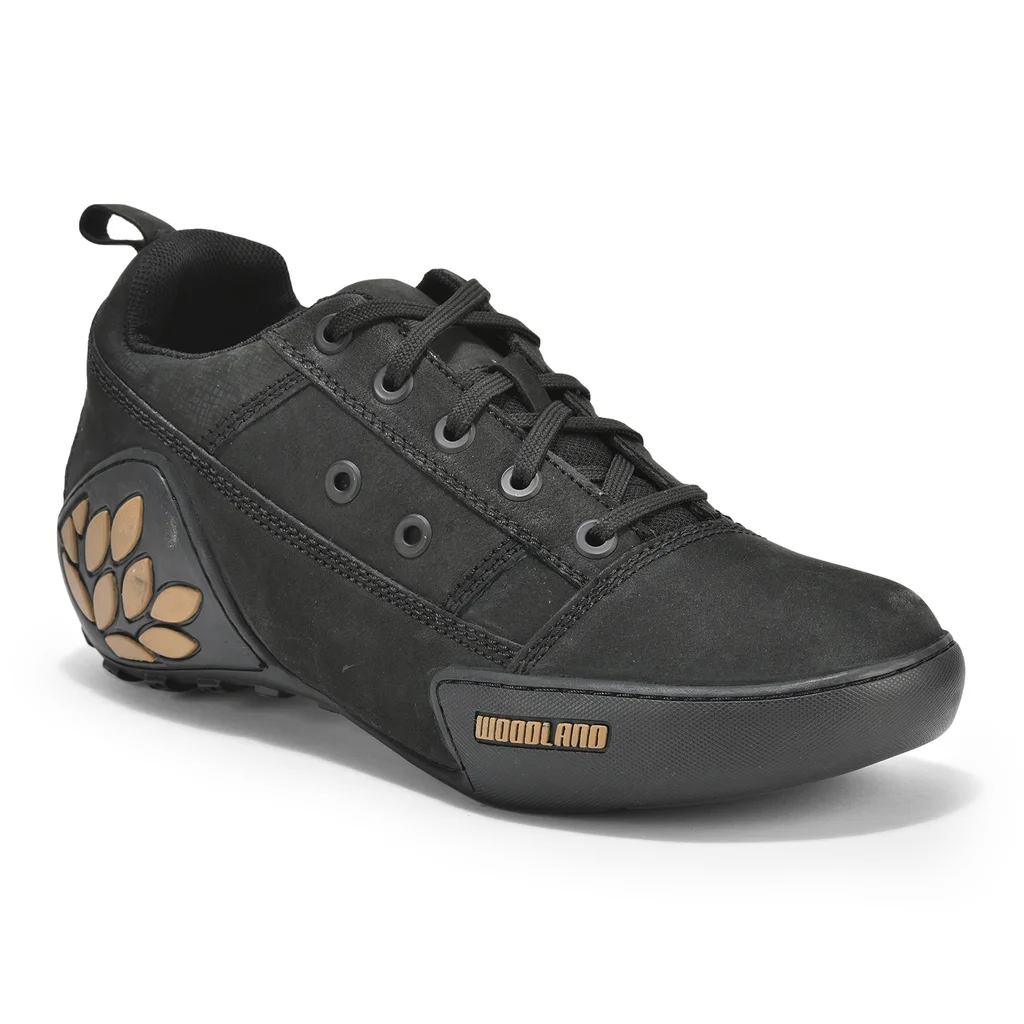 Black Mens Casual Laces Shoes - Thumbnail 8