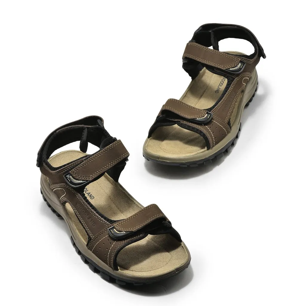 Brown Sandal for Men - Thumbnail 2